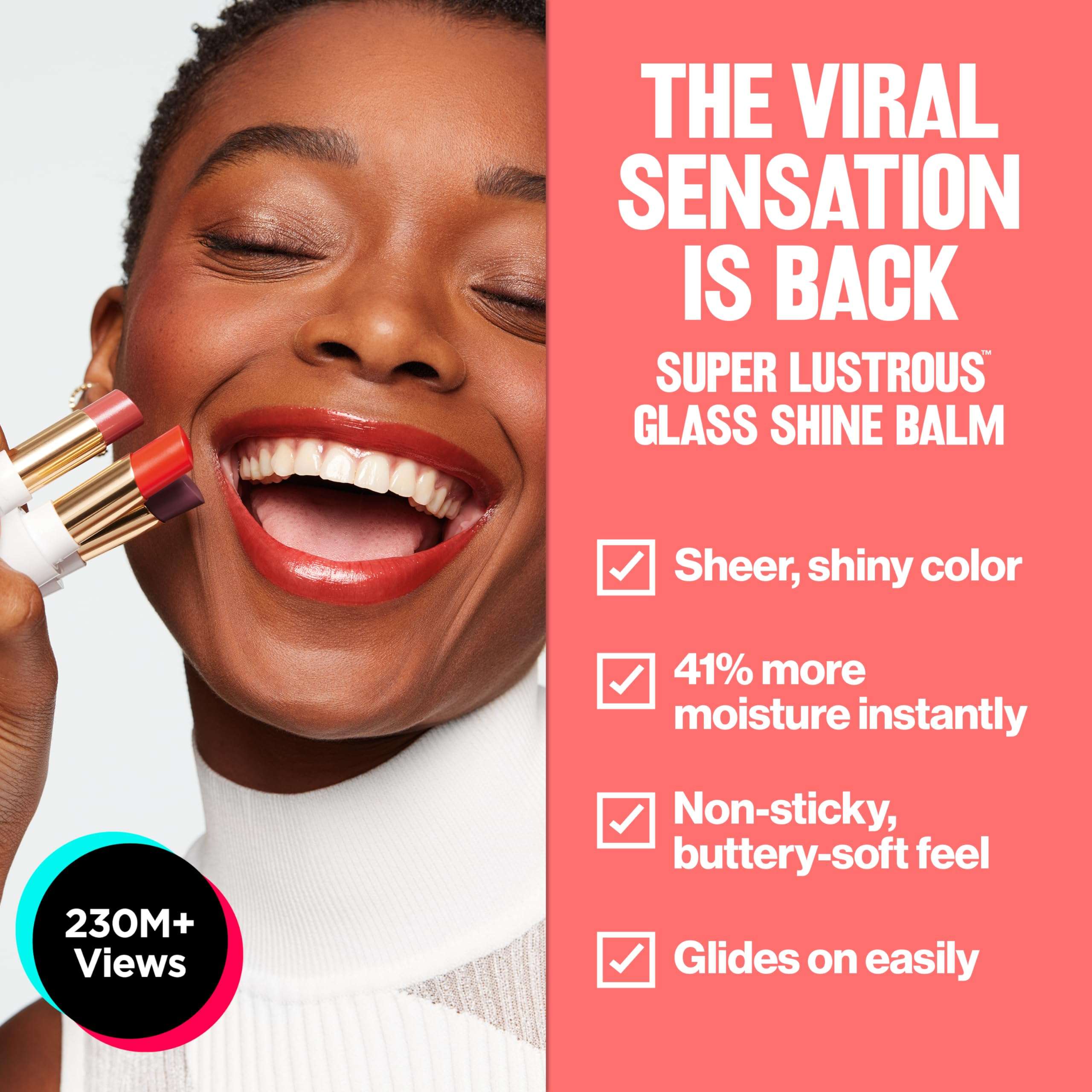 REVLON Super Lustrous Glass Shine Balm, Hydrating Tinted Lipstick, Sheer, Glossy Shiny Finish, 008 Rum Raisin, 0.11 oz 5