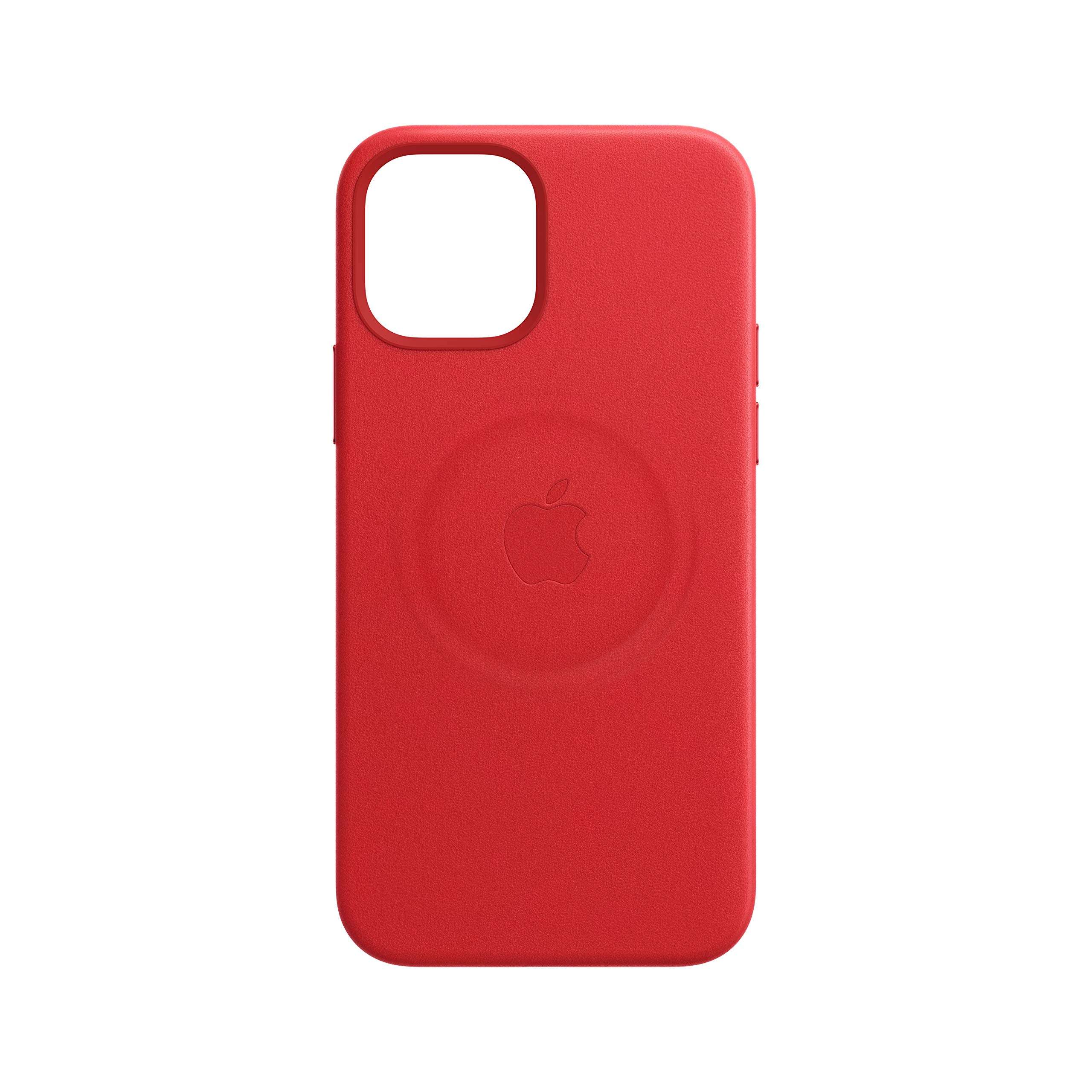 Apple Leather Case with MagSafe (for iPhone 12 Pro Max) - (Product) RED 5