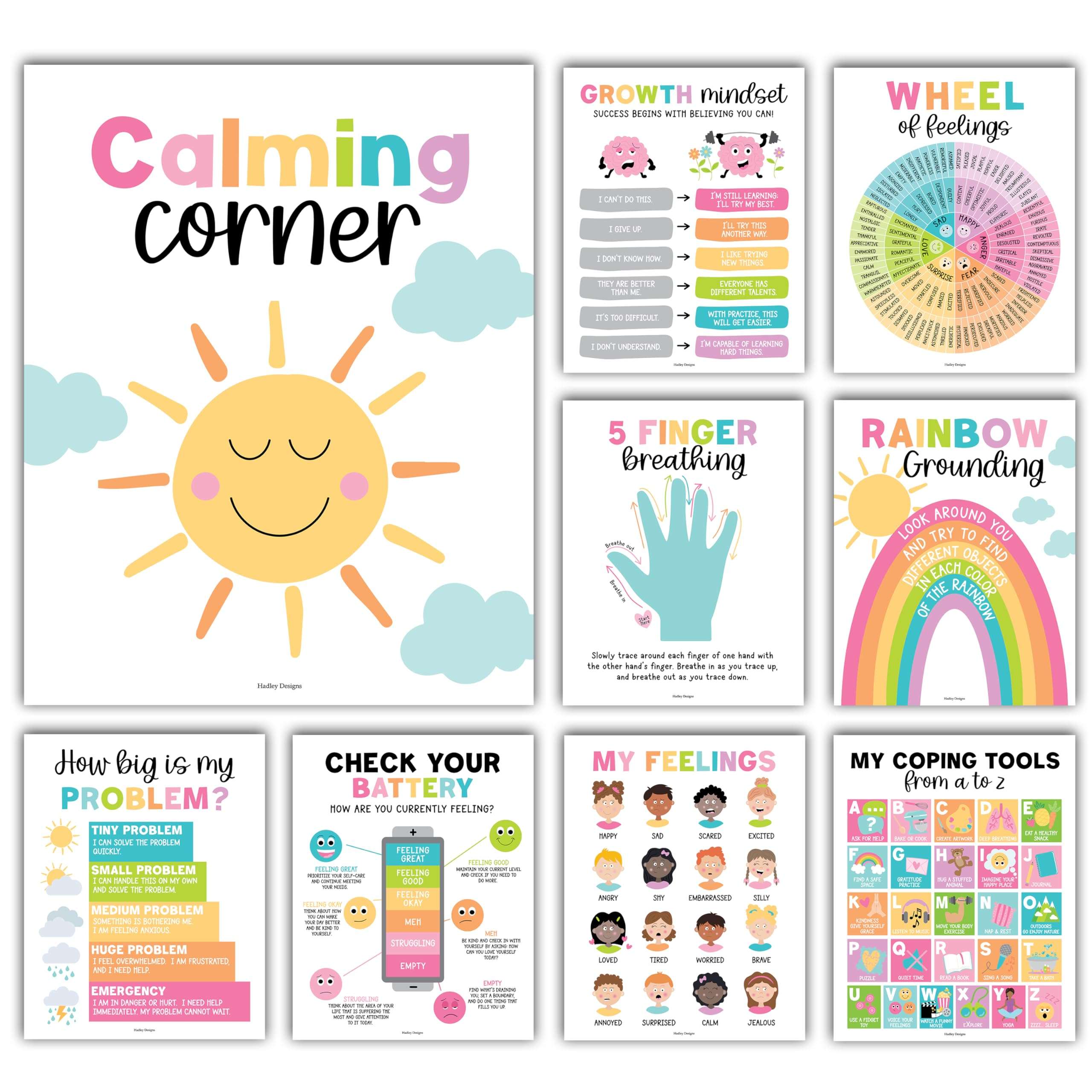 25 Retro Desk Name Plates for Classroom, 16 Kids Educational Posters for Toddlers - Alphabet Poster, Classroom Name Tags for Desk, Kindergarten Homeschool Supplies 4