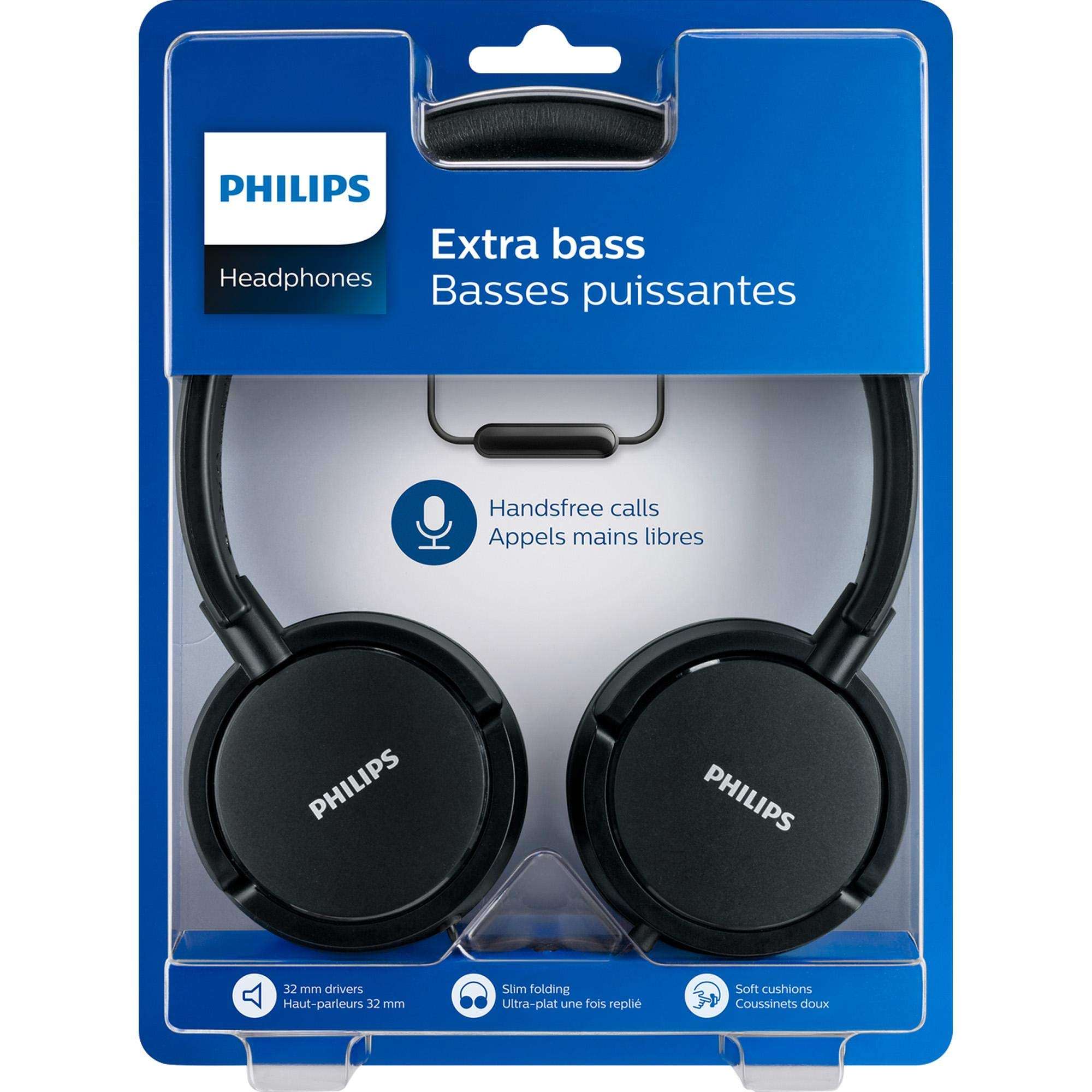Philips Over-Ear Wired Headphones with Microphone, Stereo Sound, Corded with 3.5mm Jack, Plug-in for Phones, Computers, Laptops 3