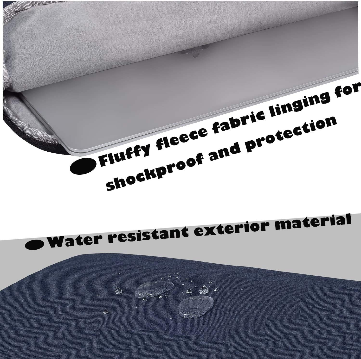 OJOS Tablet Sleeve Case Compatible New iPad 10.2-inch | 11 Inch New iPad Pro 2020 | iPad Pro 10.5 Inch | 9.7 Inch New iPad | iPad Air 3 2 | Samsung Galaxy Tab A 10.1" Sleeve Bag (Navy Blue) 4