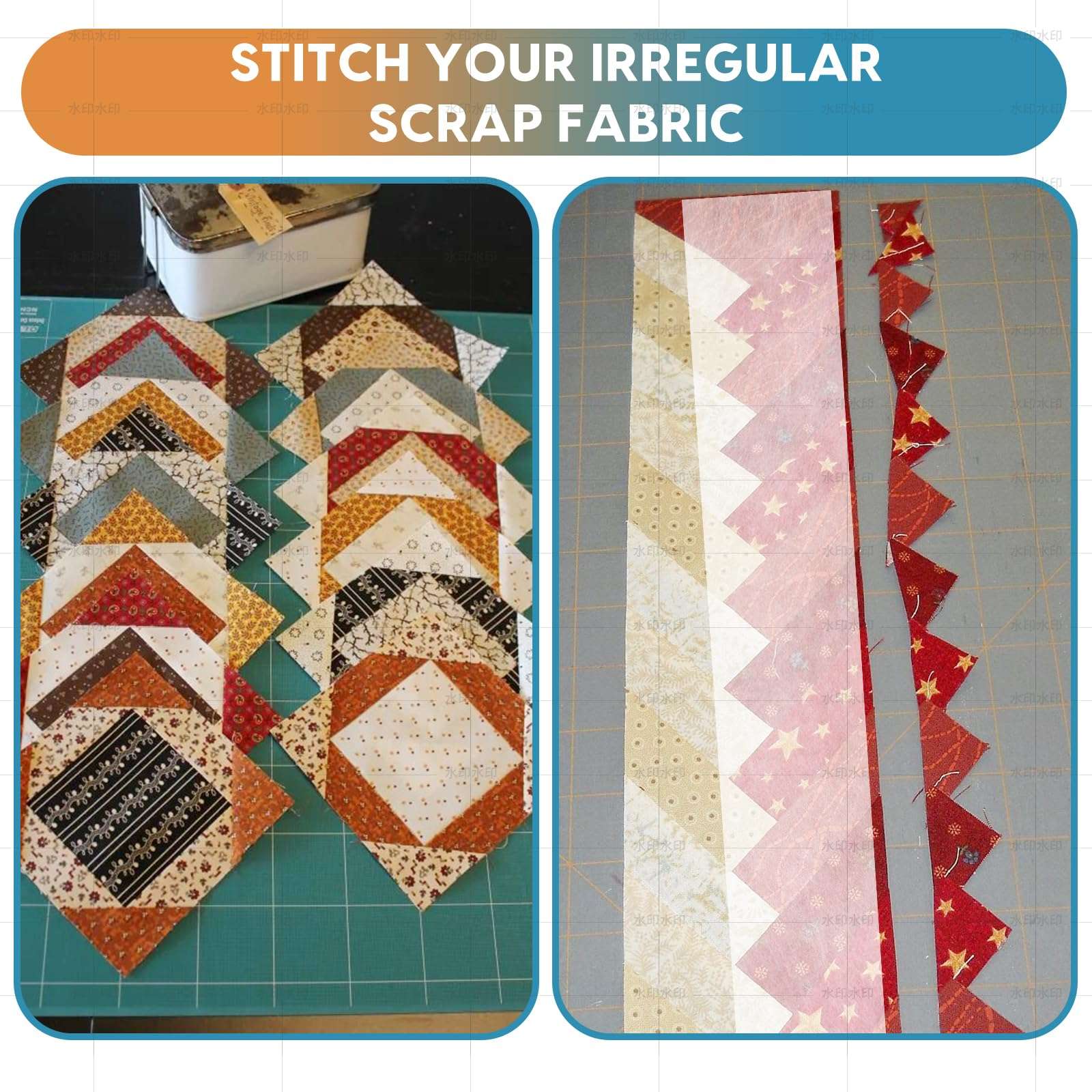 Xtlonbom Scrap Tape for Quilting 2 1/2，Fabric Scraps Diagonal Seam Tape Water Soluble 25 Yardsdiagonal Seam Tape (2 Rolls) 5