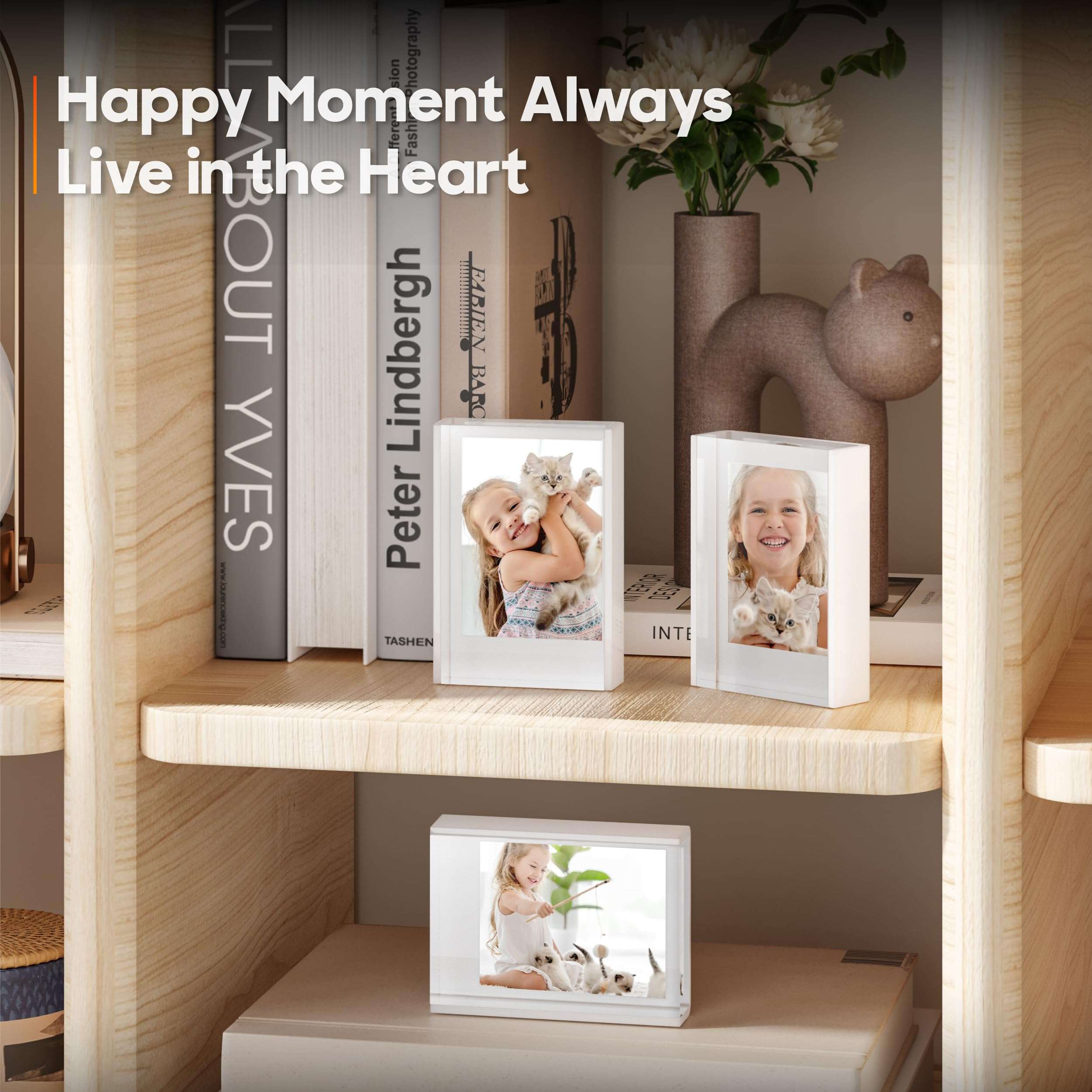 Grarry Instax Mini film Frame, Polaroid Picture Frame Compatible with Fujifilm Instax Mini Film Polaroid Film, 2x3 Instax Mini Photo Frames, Frame for Polaroid Photos 3 Pack 5