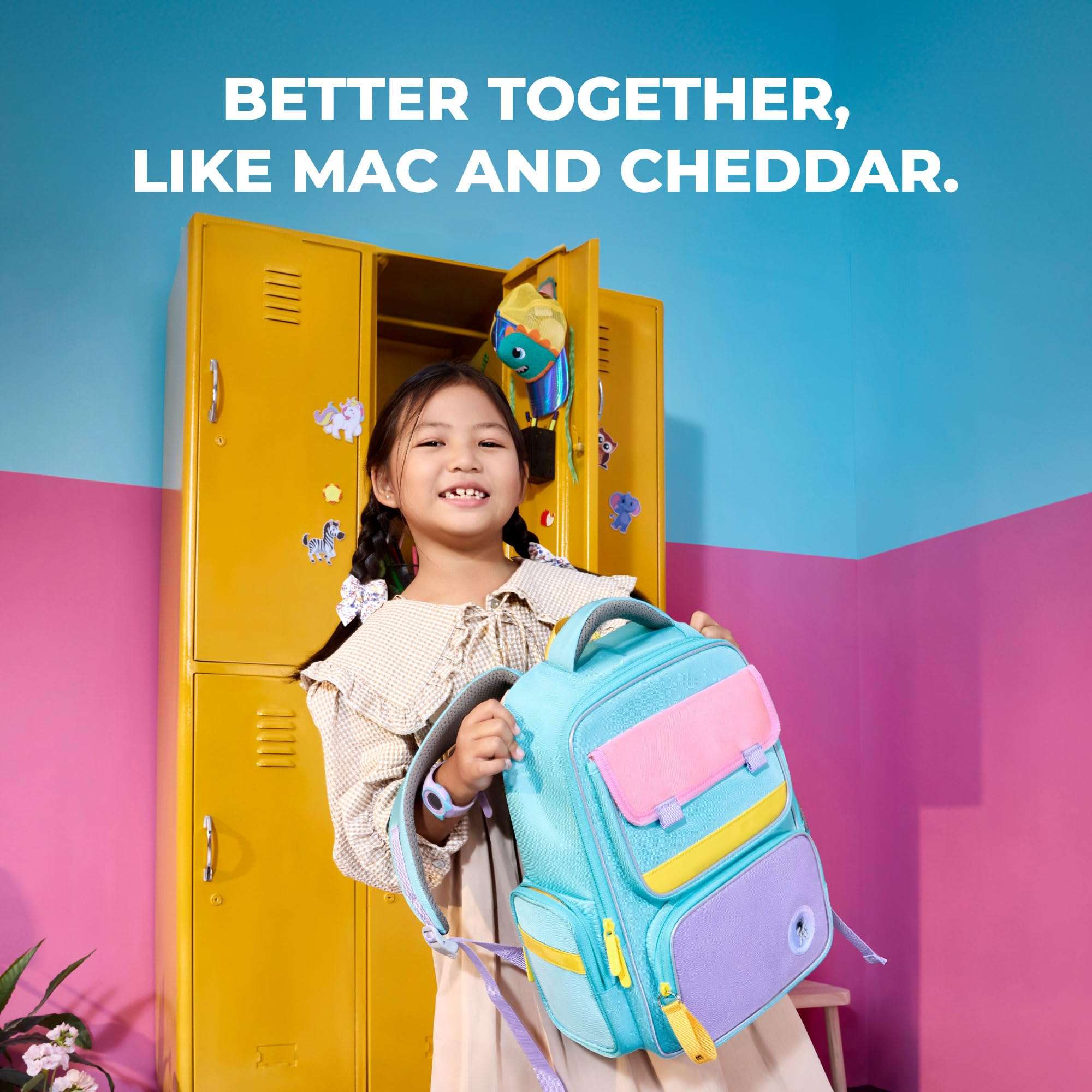 Mokobara The Cheddar Backpack - Lightweight Water-Resistant School Backpack for Kids (6-8 Year) with Magicmove Logo and Reflective Stripe Ideal for School, Travel, and Outdoor Adventures (Jelly Bean) 3