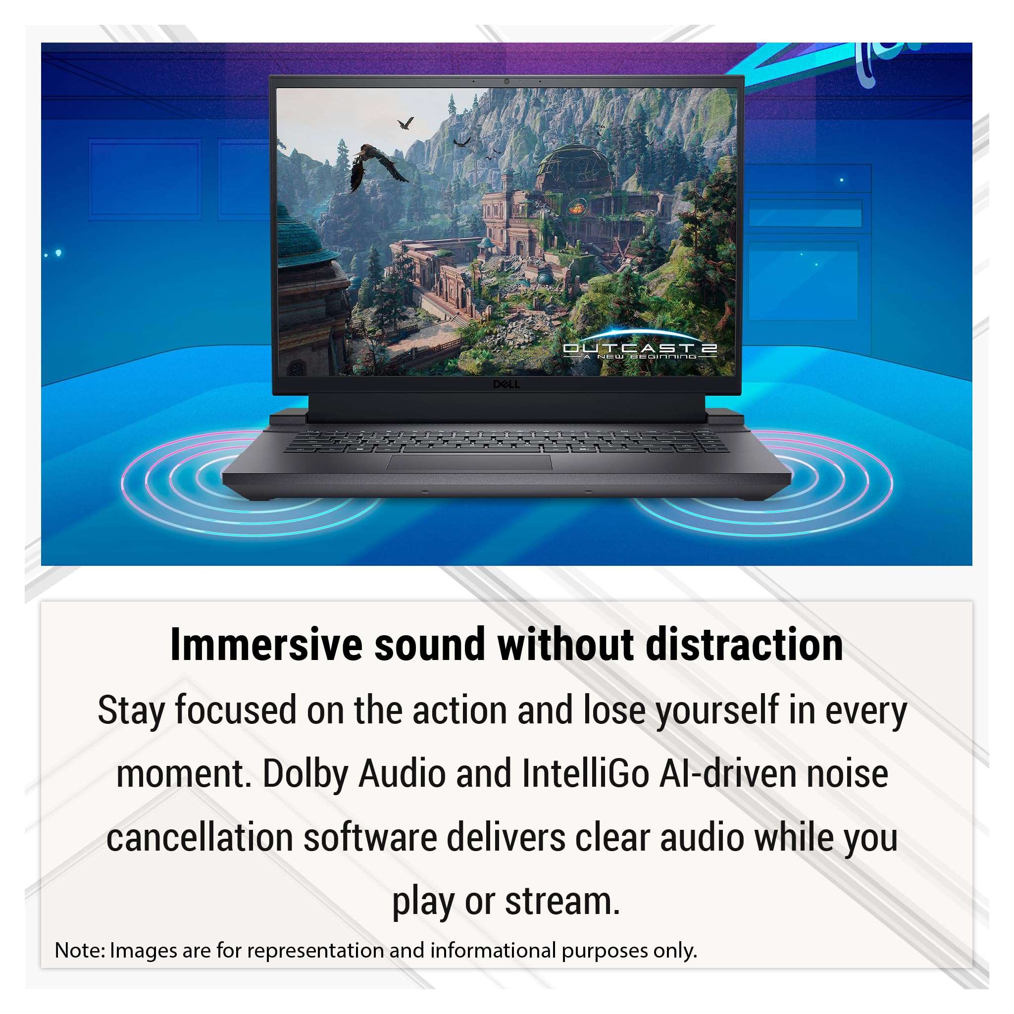 Dell G16 7630 Gaming Laptop, Intel i7-13650HX, 32 GB DDR5 Ram, 2 TB PCle SSD, 16" QHD+ (2560x1600), Nvidia Geforce RTX 4060, W11 Home 2