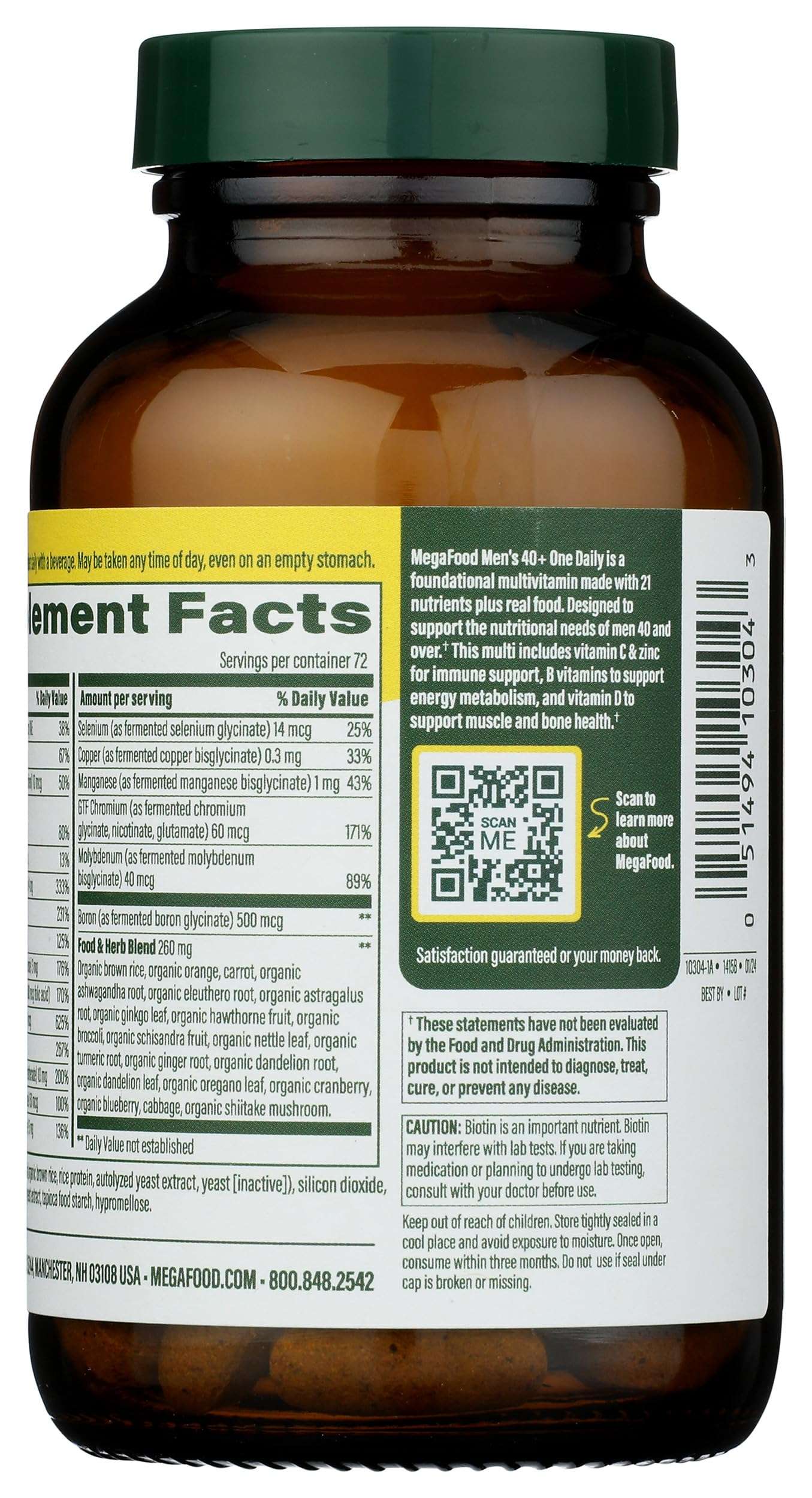 MEGAFOOD Men Over 40 One Daily, 72 CT 3