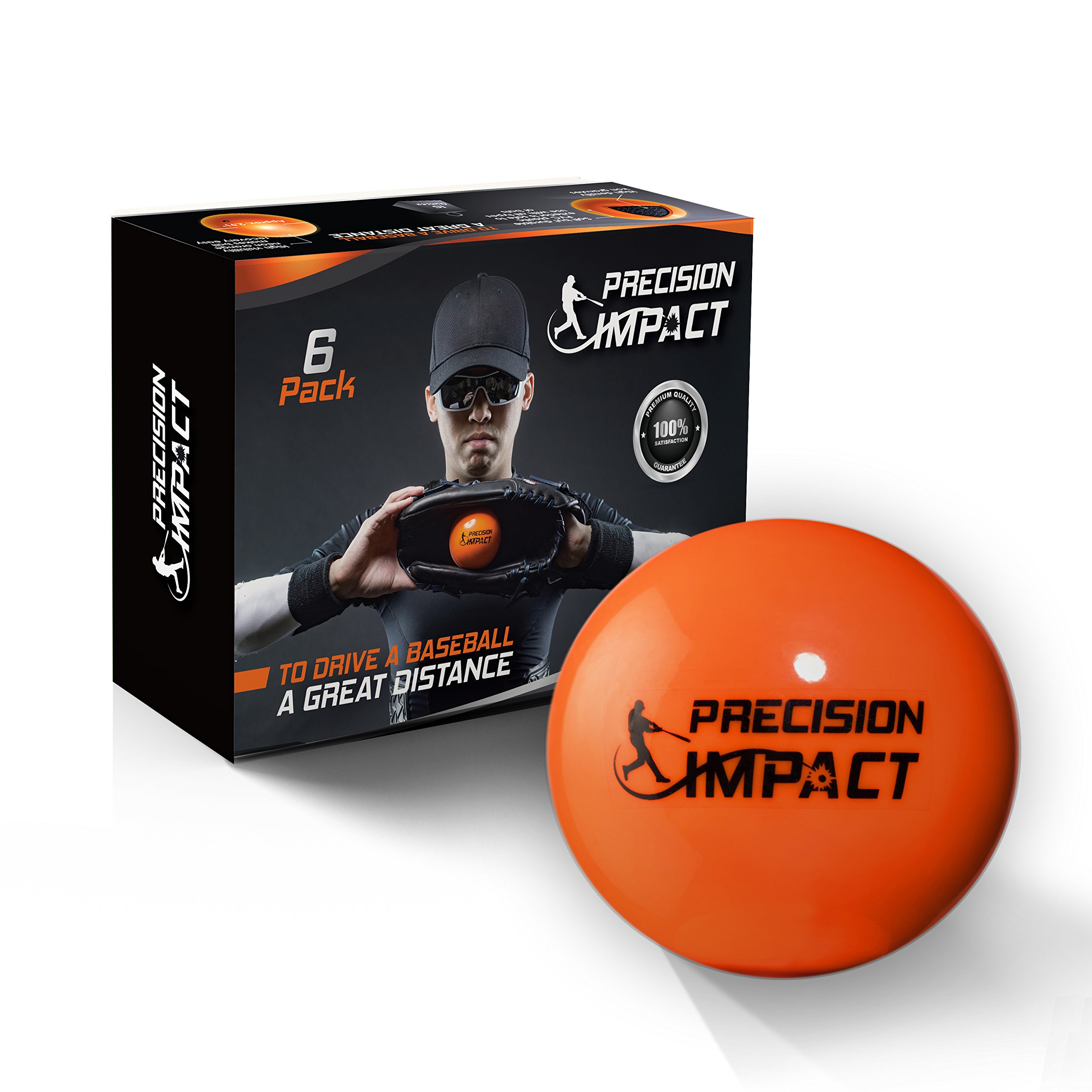 PRECISION IMPACT Slugs: Heavy Weighted 15oz Baseballs for Hitting; with 1-Year Warranty (6-Pack) 1
