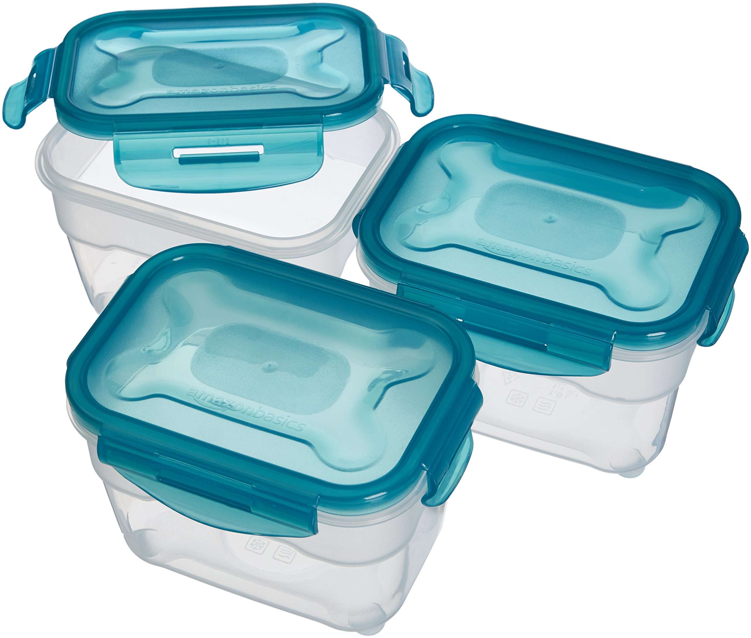 AmazonBasics Food Storage Containers, 1 Litre, Set of 3, Multicolor Food Storage Containers, 0.8 Litres, Set of 3, Multicolor 4