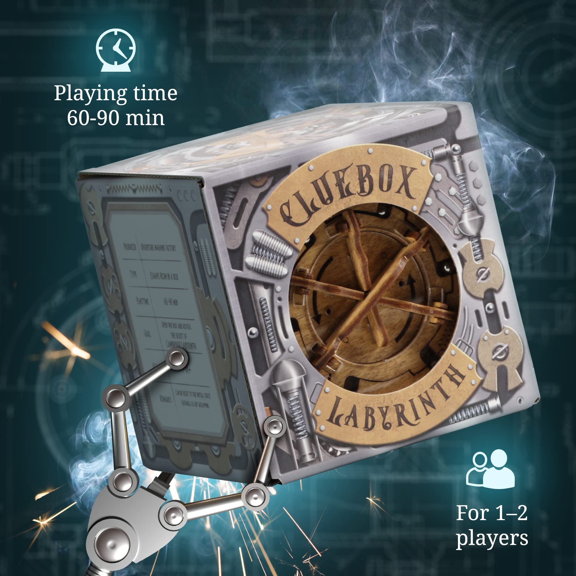 iDventure A-Maze-ing Safe and Cambridge Labyrinth - Marble Run Money Puzzle Box - Escape Room Game 6