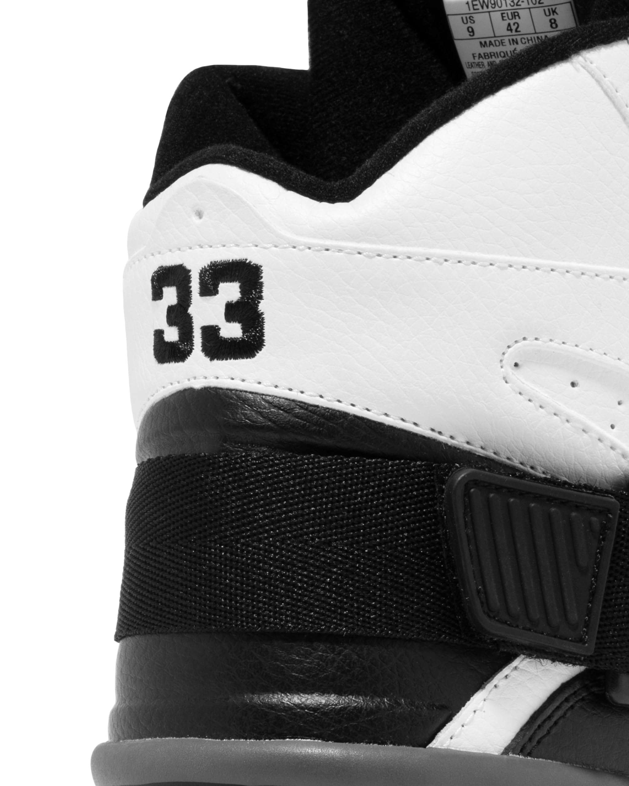 PATRICK EWING Athletics Concept OG Basketball Sneakers, Men's White/Black/Grey - Retro High-Top, Size 13 5