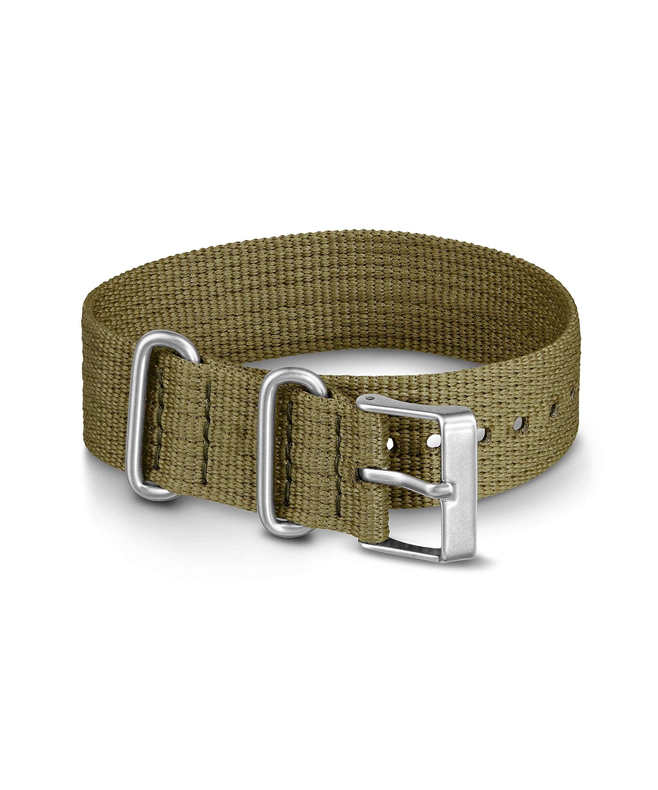 Timex 20mm Green Fabric Nato Watch Strap, Medium, Modern, Buckle Closure, Not Water Resistant 1