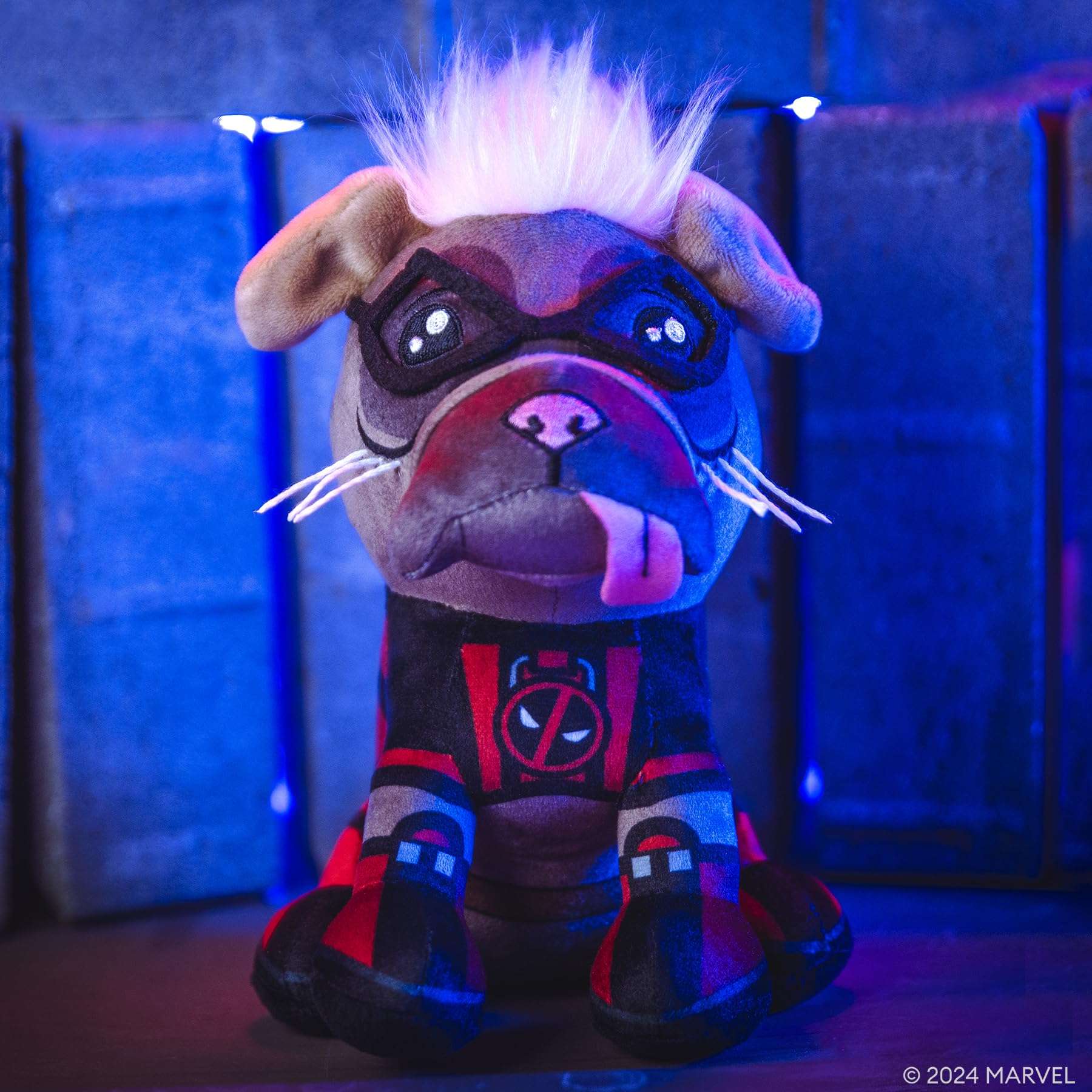 Bleacher Creatures Marvel Deadpool 3 Dogpool 8" Kuricha Sitting Plush- Soft Chibi Inspired Toy 5