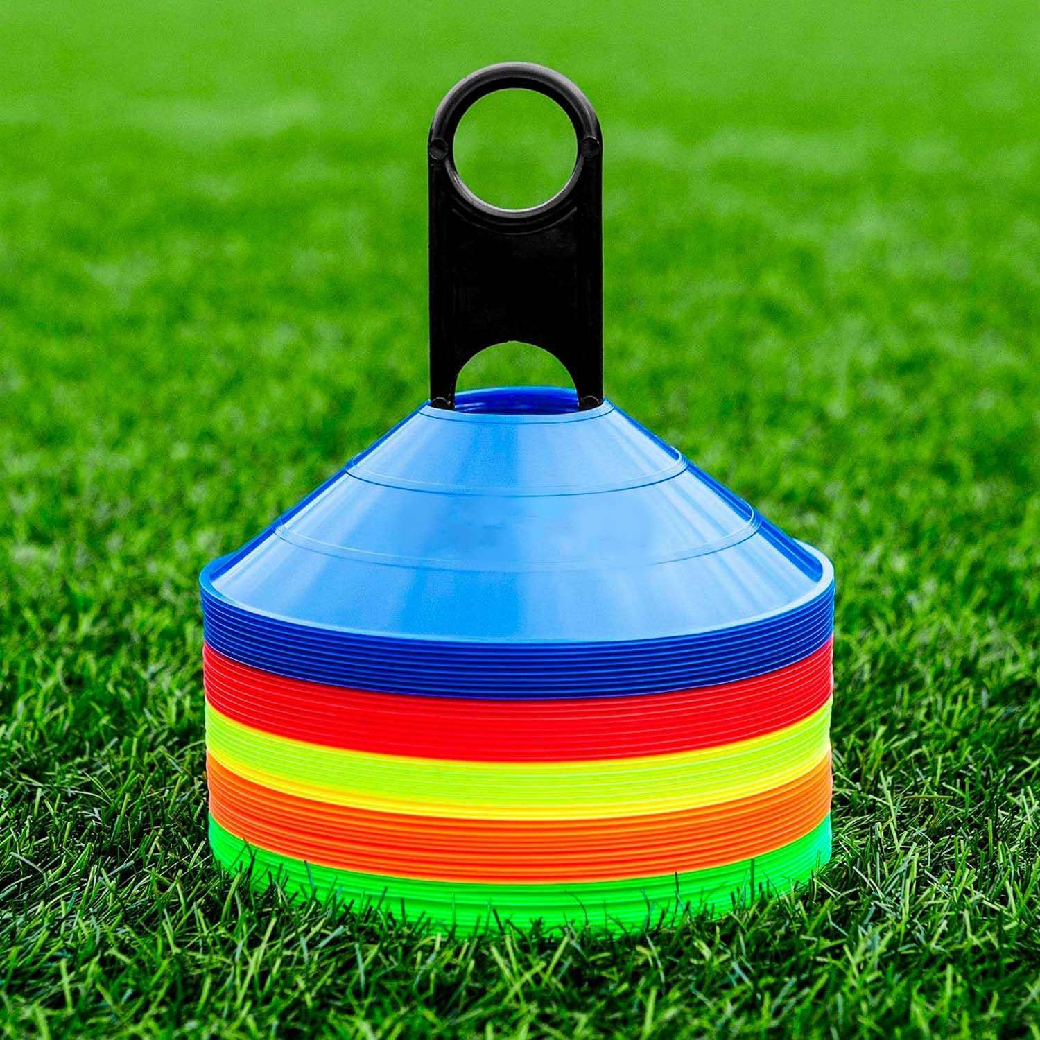Protoner Sports Training Disc Cones, Multicolour Ground Markers, Set of 50-10 Options, Agility Training Equipment (Set of 10 pcs) 5