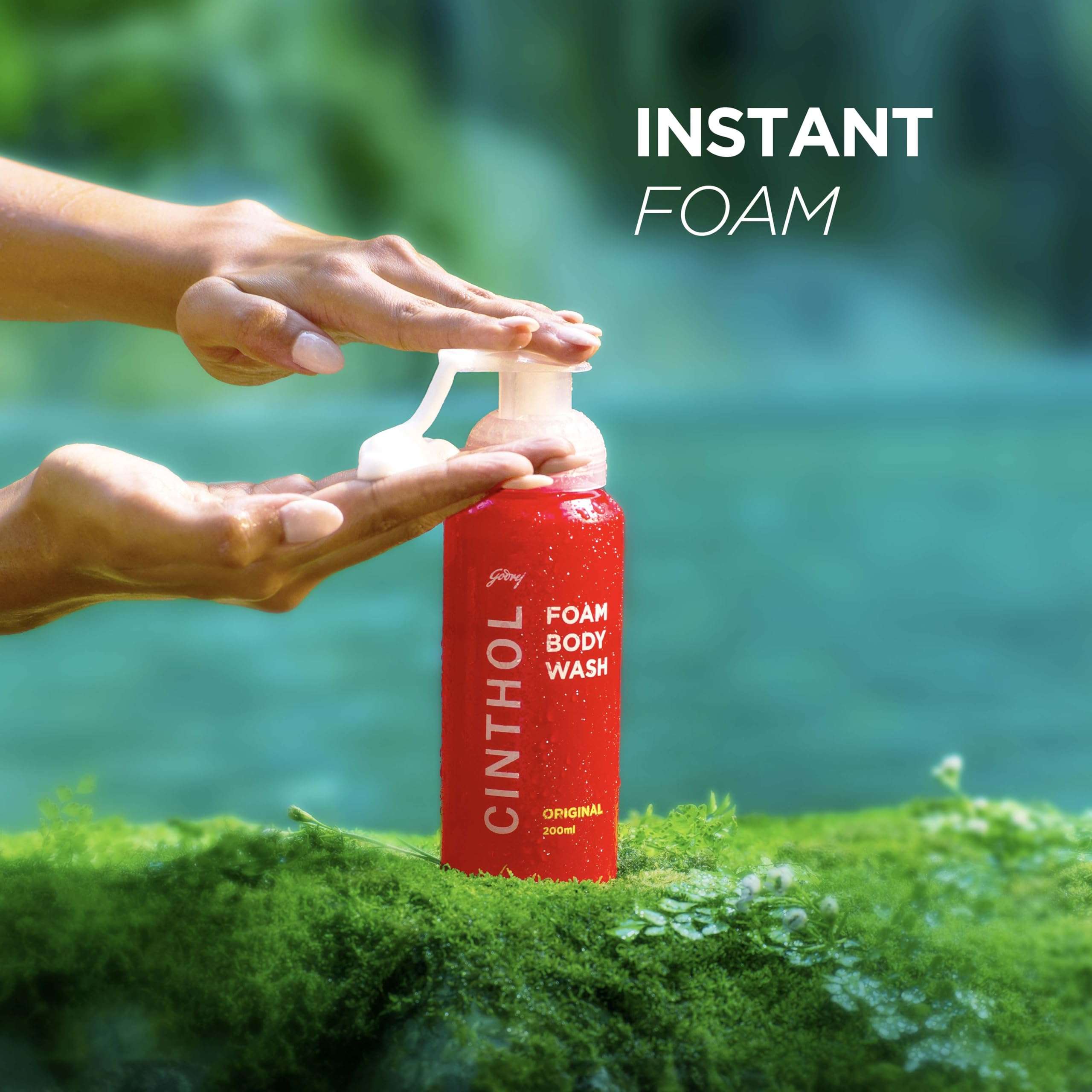 Cinthol Original Foam Body Wash - Combi Pack (600ml) | 1 Bottle & 2 Refill | Unique Foam Formula for Moisturized & Irresistibly Soft Skin | Suitable for All Skin Types 4