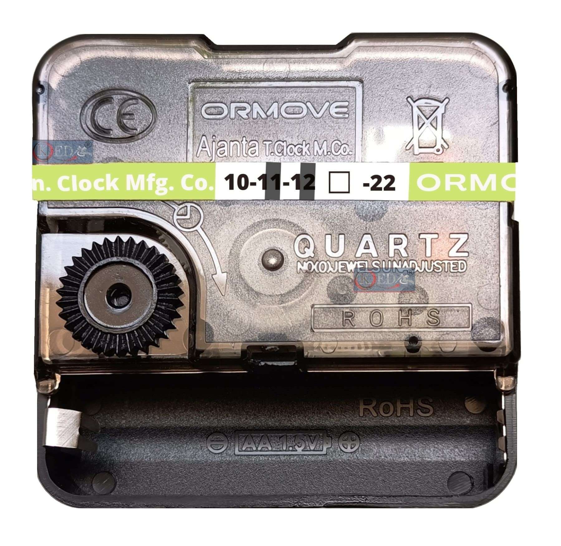 KEDAR® Ajanta Quartz Ticking Movement Machine for Wall Clock with Fancy Needles (Made in India) 22 4