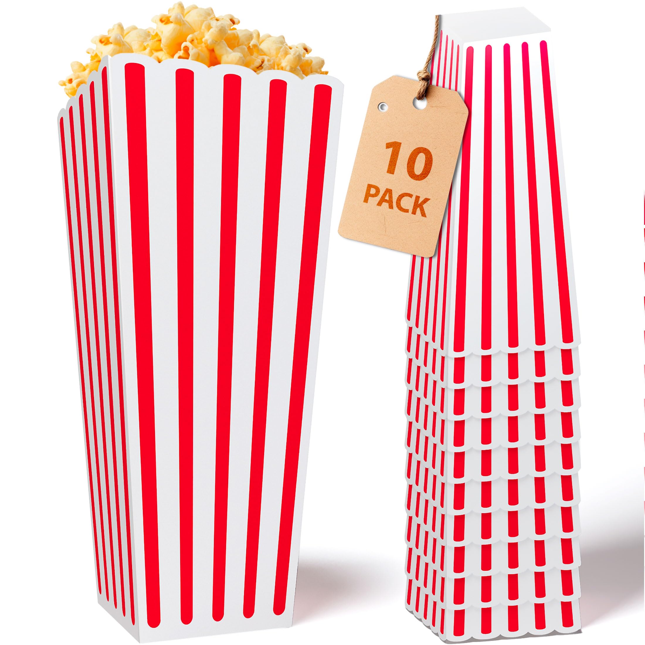 Reusable Plastic Popcorn Containers: Popcorn Buckets Reusable Plastic Movie Night Popcorn Boxes Popcorn Bowls Popcorn Cups Popcorn Holders for Party Popcorn Small Plastic Boxes Buskets Reusable Cups 2