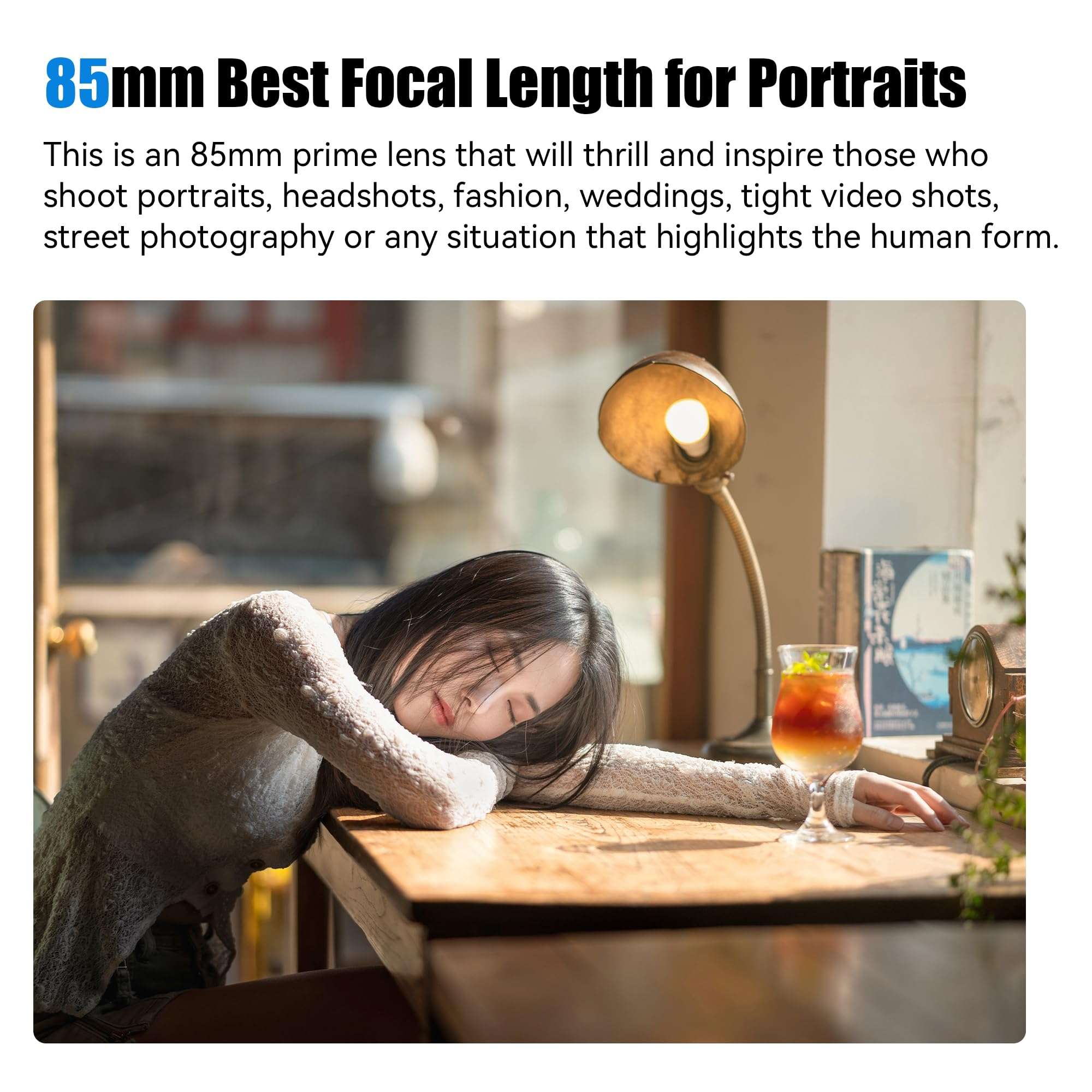 7artisans AF85mm f1.8 Full Frame Portrait Automatic Lens Compatible for Nikon Z5 Z6 Z7 Z6II Z7II Z9(Black) 4