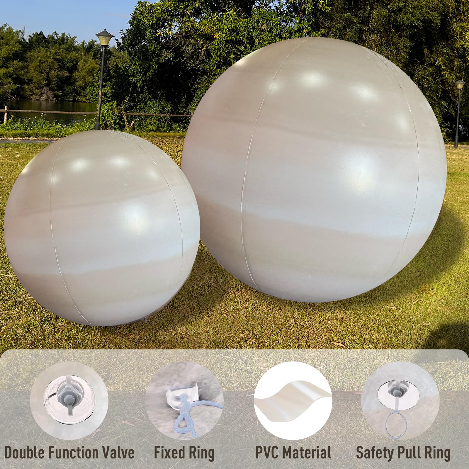 OZIS 60’’ Large Inflatable Planets Solar System LED Inflatable Saturn Planet Balloons for EducationalInstitution/Planetarium/Store/Church/Club Decoration 5