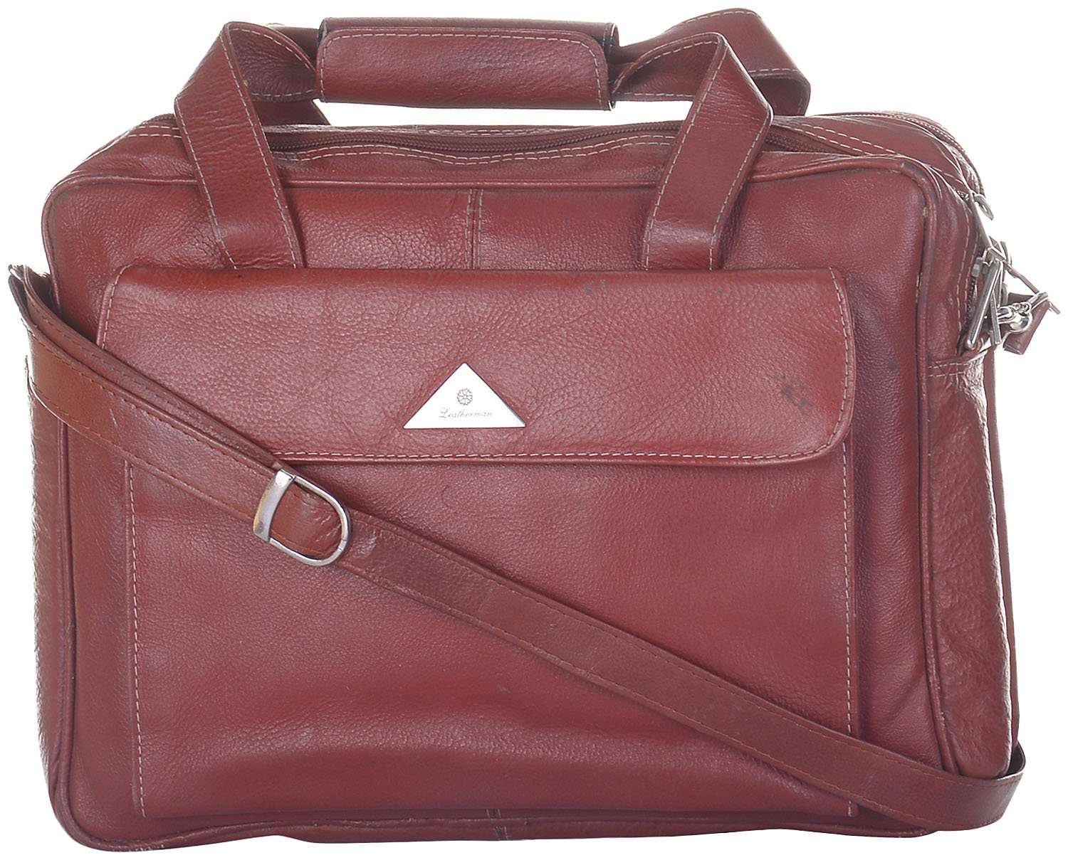 Leatherman Leather Tan Laptop Bag 1
