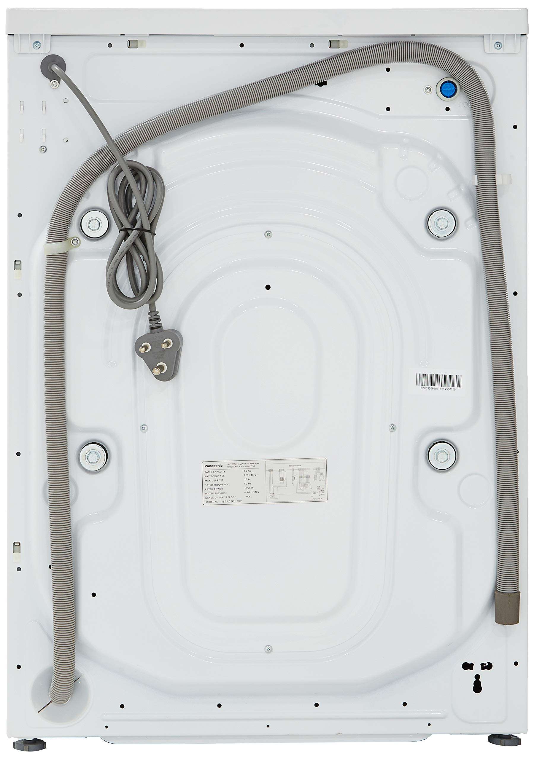 Panasonic 6 kg Fully-Automatic Front Loading Washing Machine (NA-106MC2W01, White, Inbuilt Heater) 6