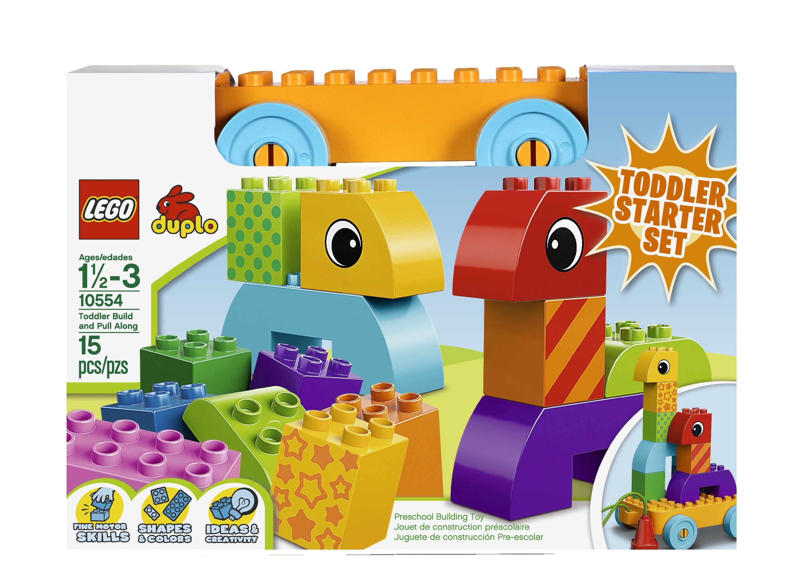 LEGO DUPLO Creative Play Toddler Build and Pull Along 10554 3