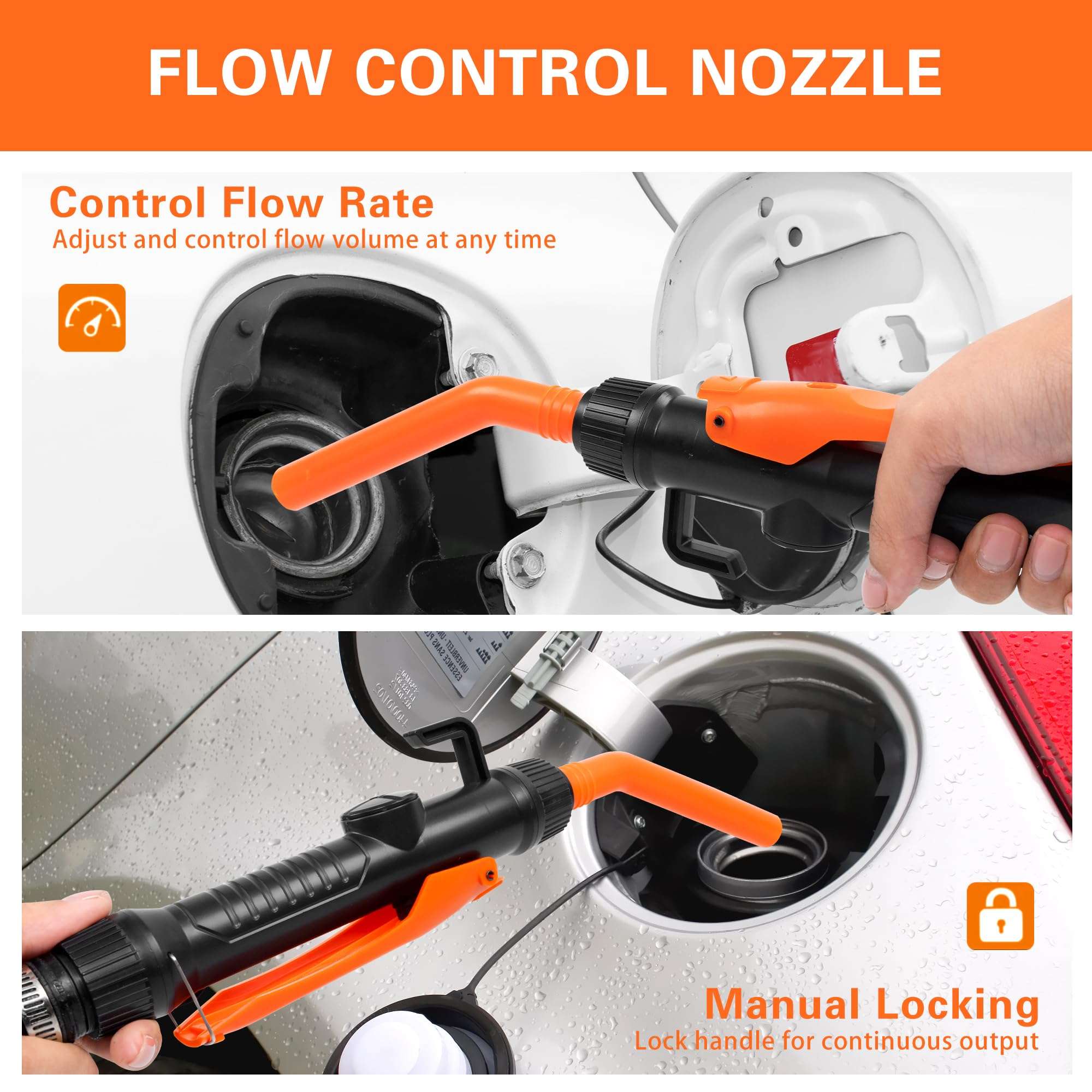 Portable Power Battery Pump, Battery Powered Siphon Fuel Transfer Pump, Universal Fit for Gasoline, Car, Portable Fuel Transfer Pump 6