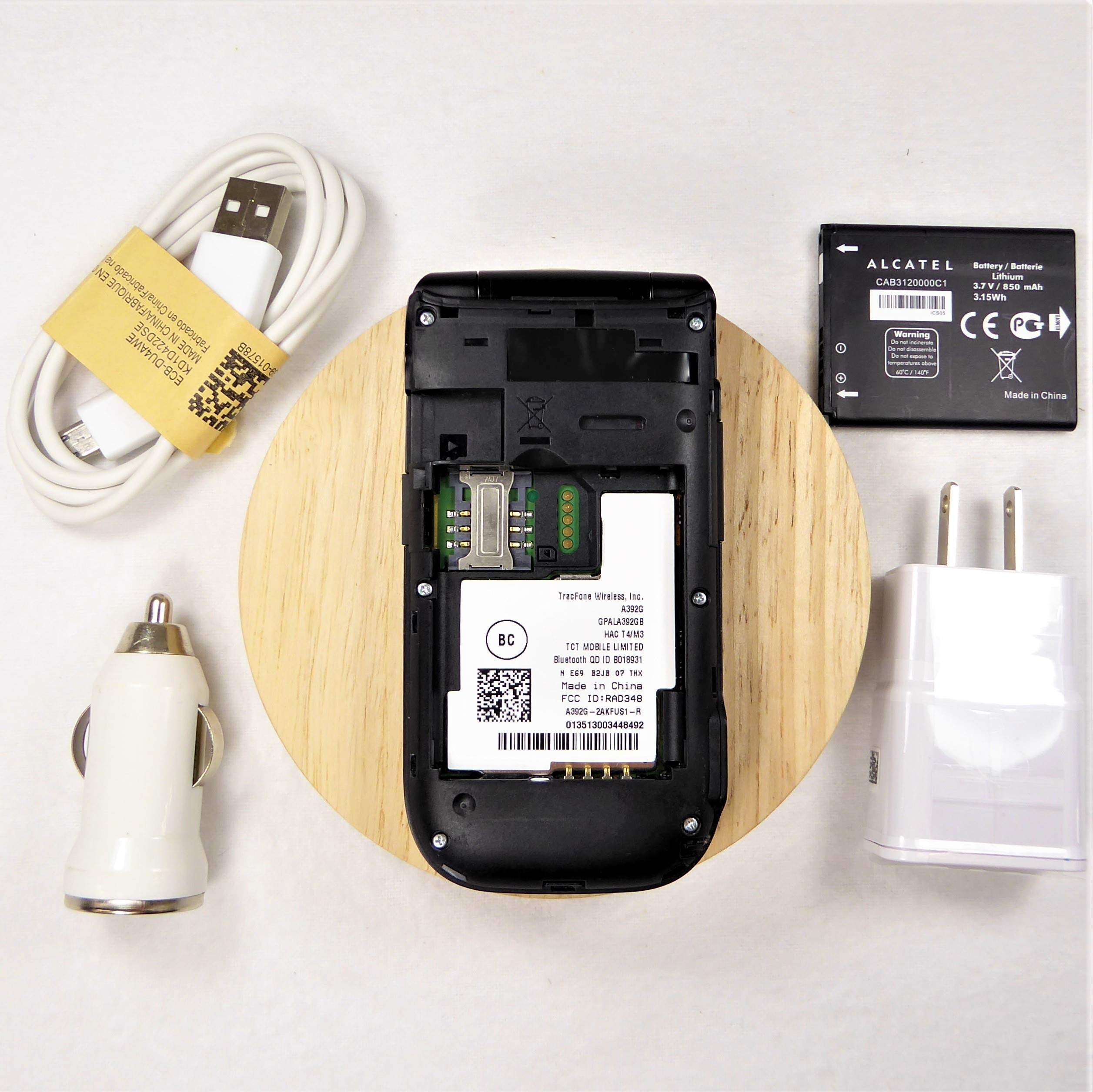 TRACFONE - Alcatel A392G No-Contract Cell Phone - Black 3