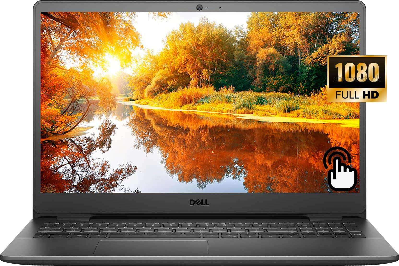 Dell Inspiron 3501 15.6''FHD Touchscreen Business Laptop, Intel Core i5-1135G7 Processor, Windows 10 Pro, 12GB RAM, 512GB SSD, Bluetooth, Black, Wi-Fi, HDMI, Webcam 1