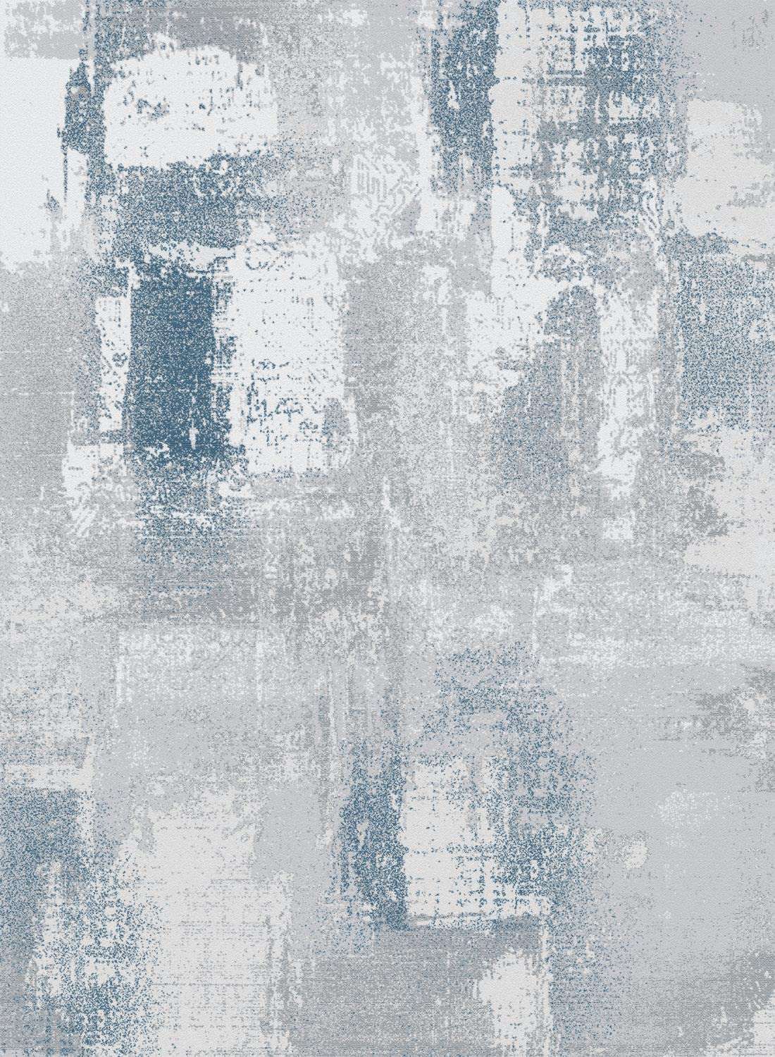 FINOREN Artistic Abstract Area Rug.Lattice-Lake Blue,4x6 Feet,Suitable for Bedroom,Living Room,Apartment,Machine Washable Non-Slip Soft Modern Interior Rug,Smudge-Proof,Non-Shedding. 2