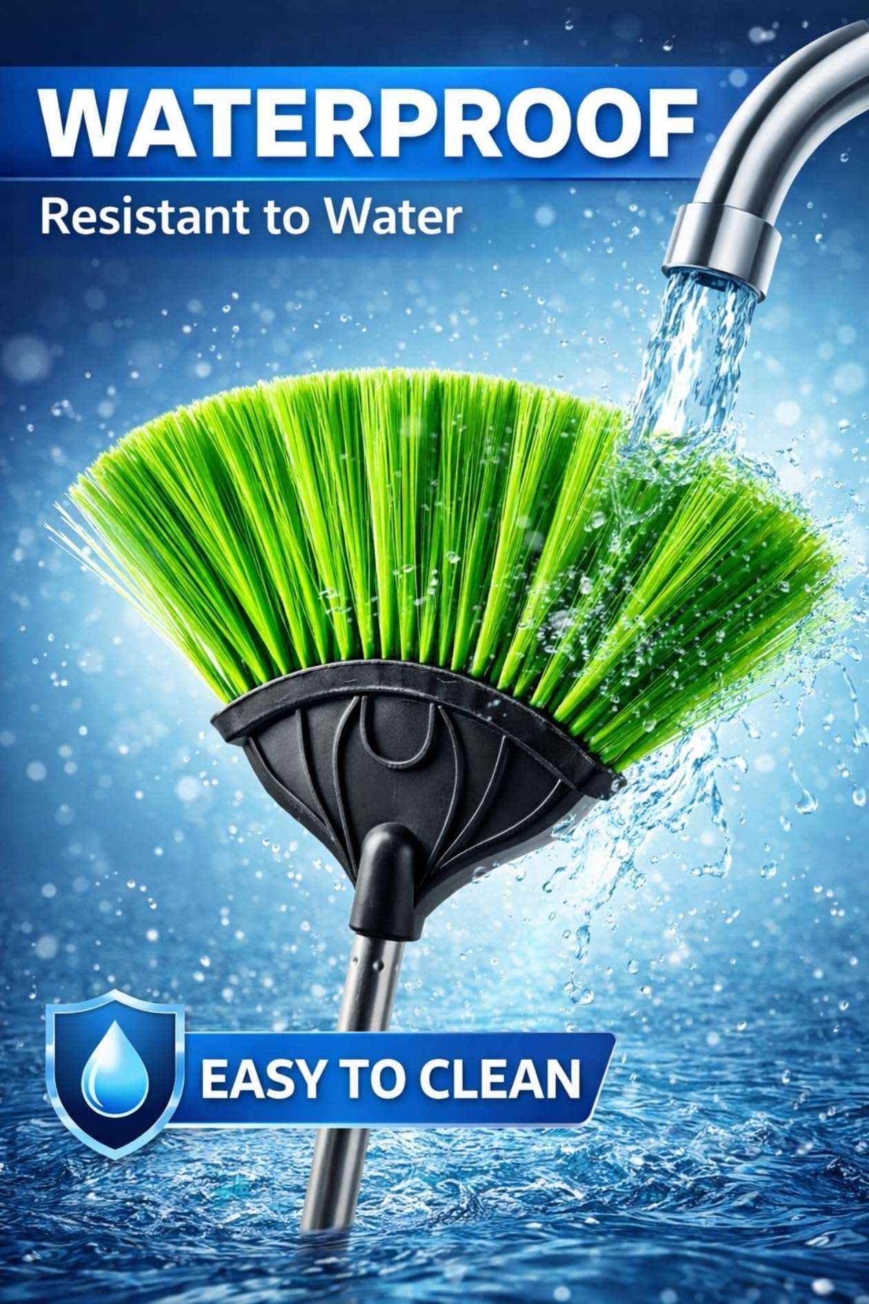 Spider Web Cleaner for Home 140 CM Long Handle | Stainless Steel Adjustable Extendable Rod | Cobweb Cleaner Stick | Jala Saaf Karne Wala Brush Broom for Ceiling Fan Roof Corner & Wall Cleaning 1pic 4