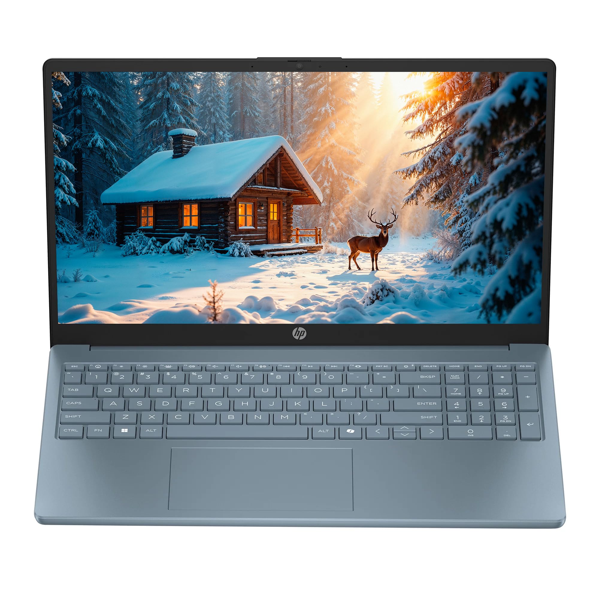 HP 15.6" Business Laptop Computer with Microsoft 365, 32GB RAM 640GB Storage (128GB SSD + 512GB Docking Station Set), Windows 11, Intel N200, SageNova Earphones, Moonlight Blue 6
