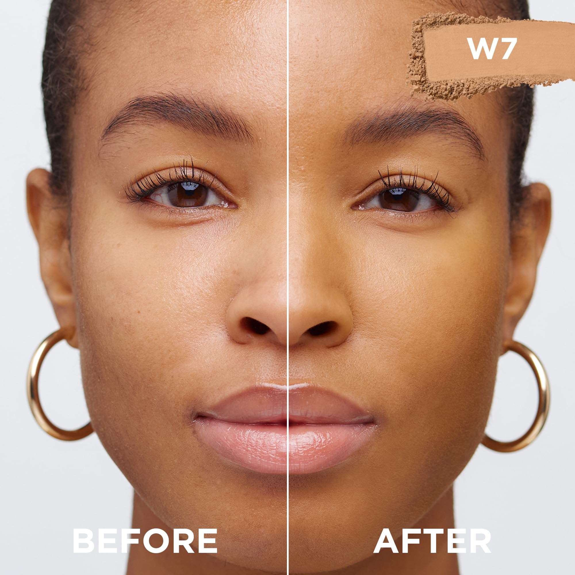 L'Oreal Paris True Match Super Blendable Oil Free Foundation Powder, W7 Medium Deep, 0.33 oz, Packaging May Vary 2