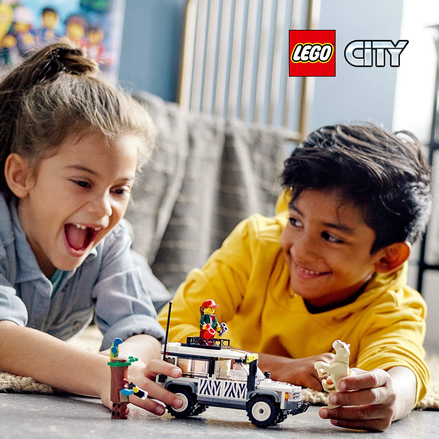 LEGO City Great Vehicles 60267 Safari Off-Roader 4x4 Car Toy with Photographer, Explorer and Jungle Animals, Wild Adventure Set,Multicolor,Pack of 168 Pieces 4