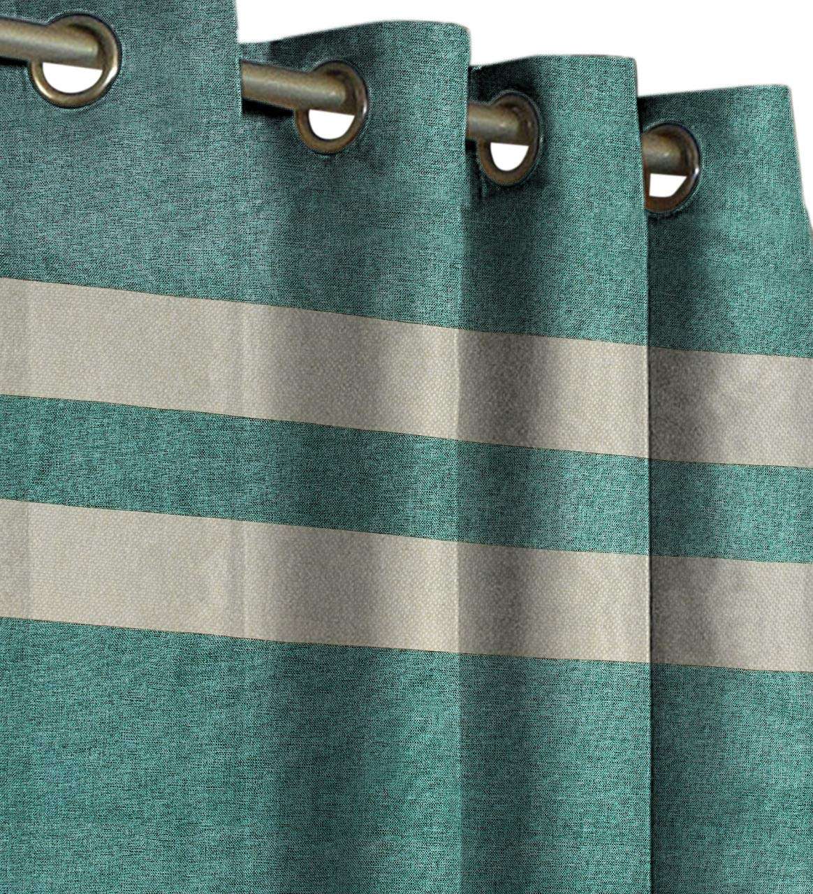 F2L Jute Curtains for Window 5 Feet Long | Yarn Weaved Breathable Parda | Modern Parde for Living Room Bedroom | Screens with Eyelet Ring | Hypoallergenic Dust Repellent (Light Green, 2pc) 3