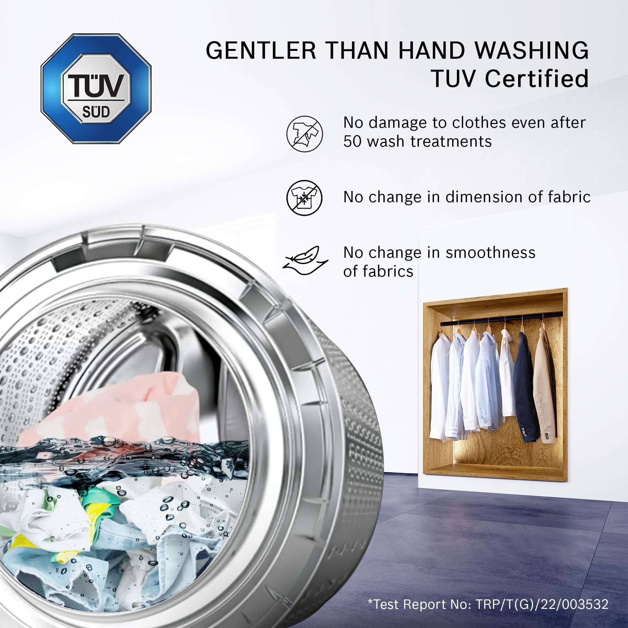 Bosch 7 kg 5 Star Fully-Automatic Front Loading Washing Machine (WAJ24266IN, Silver, AI active water plus, In-Built Heater) 5