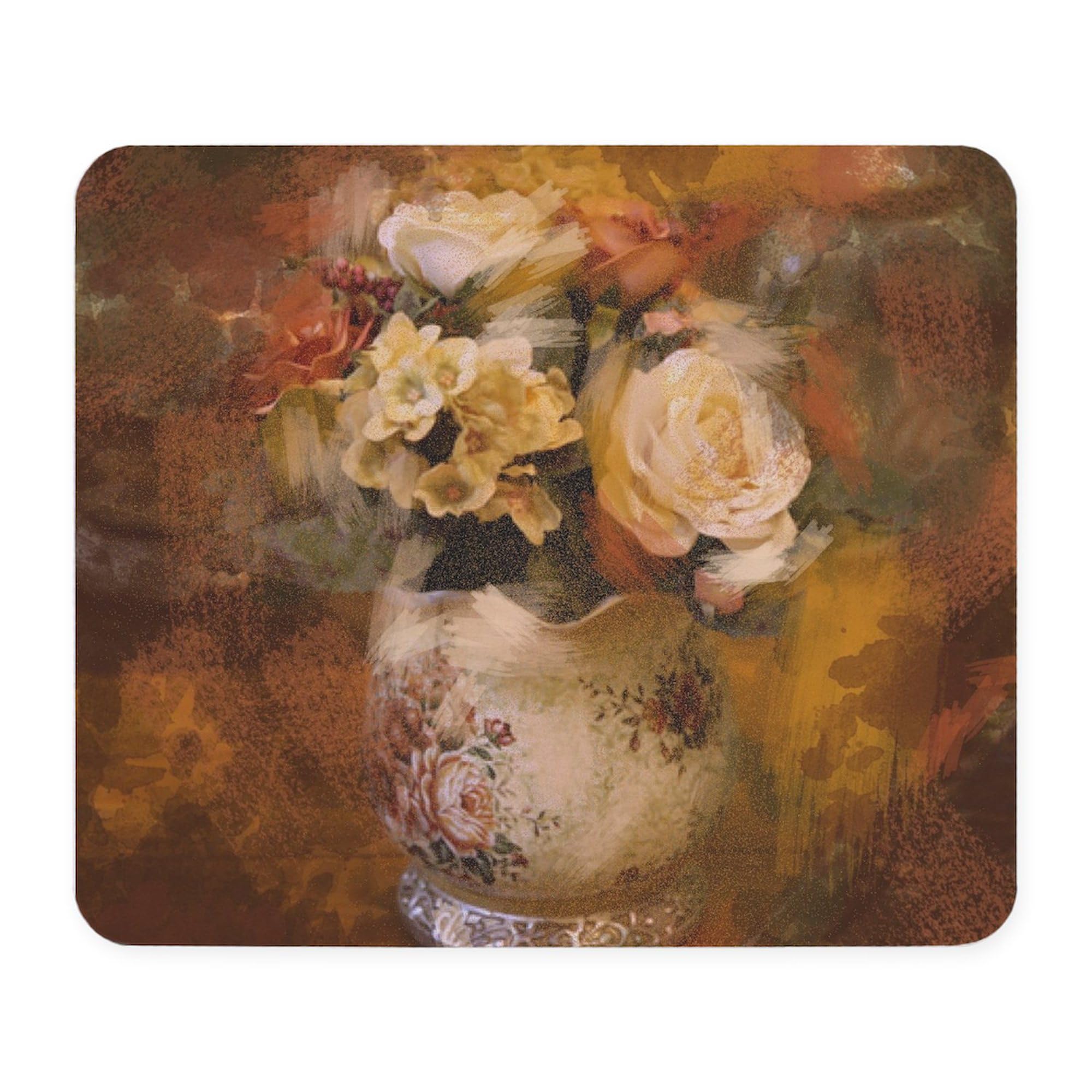 CafePress French Country Flowers Mousepad Non-Slip Rubber Gaming Mousepad