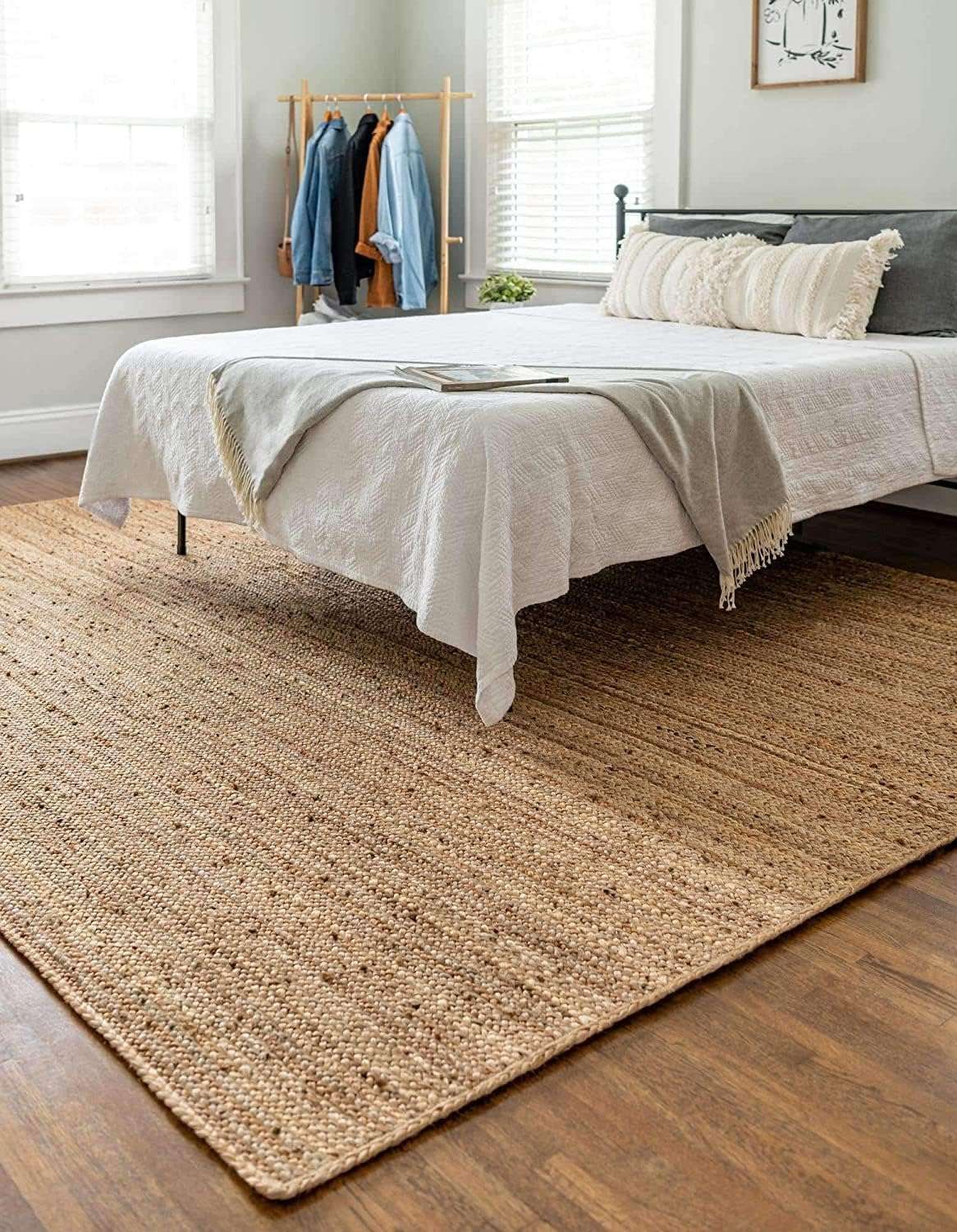 THE HOME TALK Natural Handcrafted Jute Rug - 6X9 FT|Traditional Carpet For Living Room,Kitchen,Entryway,Bedroom,Dining Room|Rustic Bohemian Decor|Durable,Sustainable,Anti-Skid Carpets for Centre Table 2