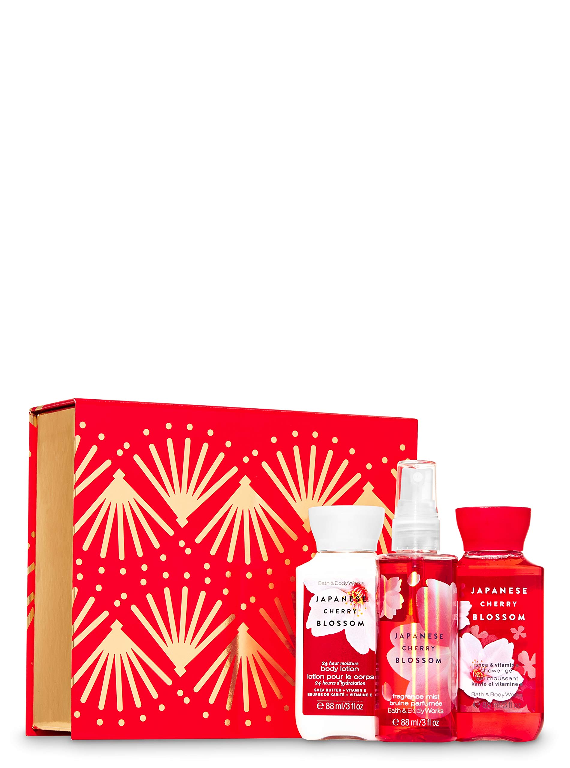 Bath & Body Works Japanese Cherry Blossom ~ Shower Gel, Body Lotion & Fragrance Mist - Travel Size