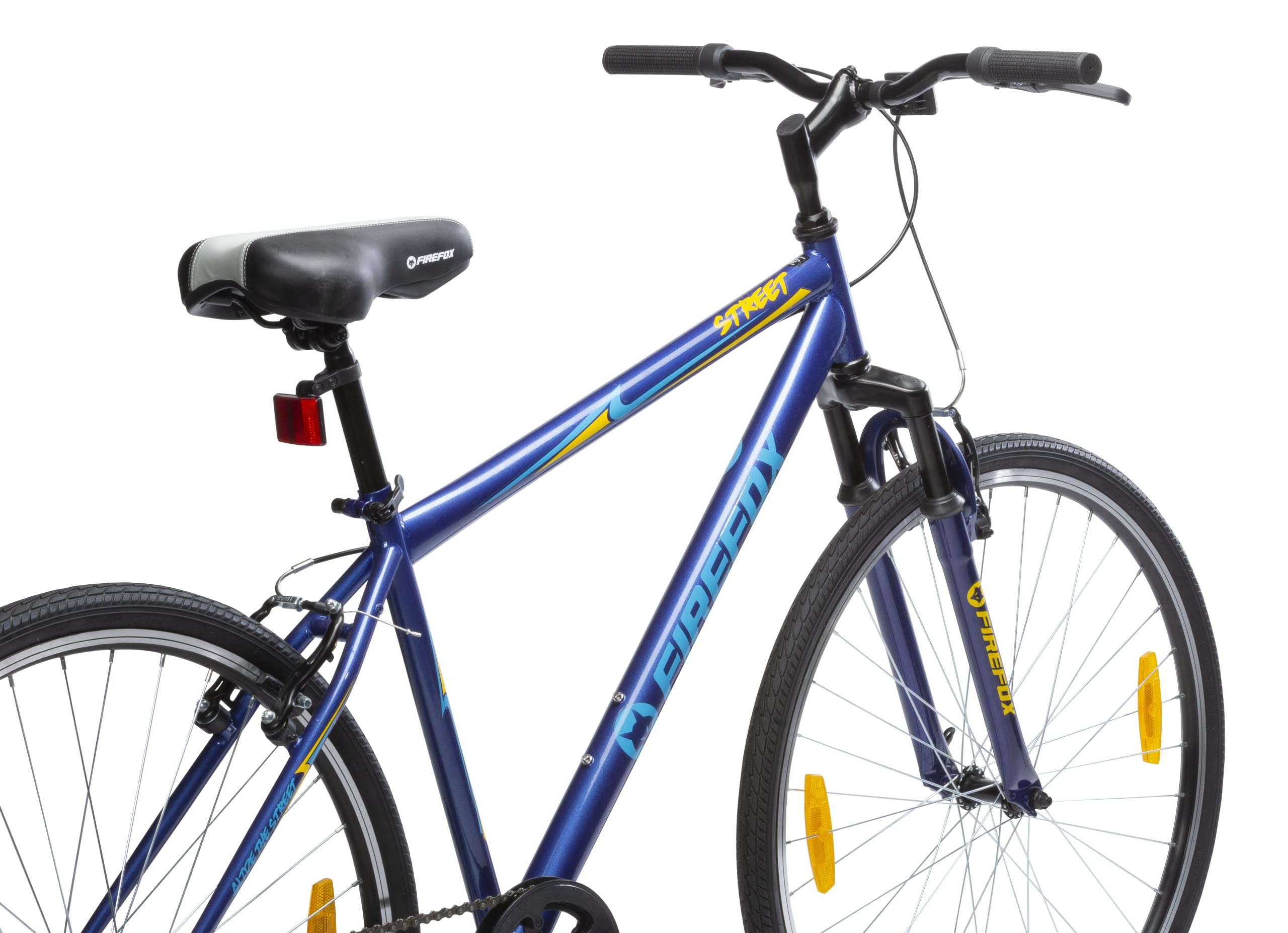 Firefox Bikes Street Single Speed Hybrid City Cycle ( Dark Blue) I Frame size: 18 inch | Ideal for Unisex - Adults 4
