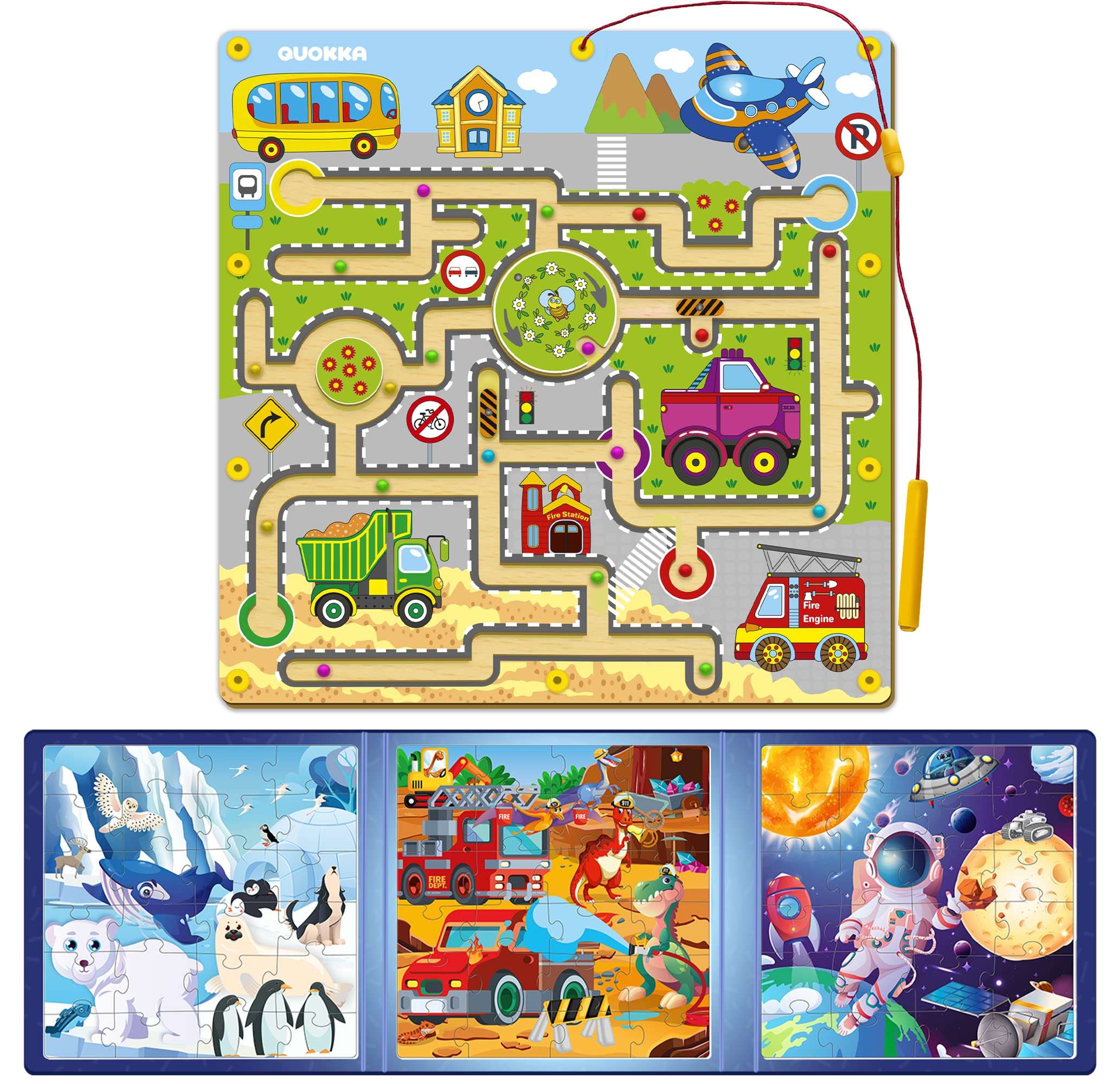 QUOKKA Multipack of Magnetic Games for Boys and Girls 1