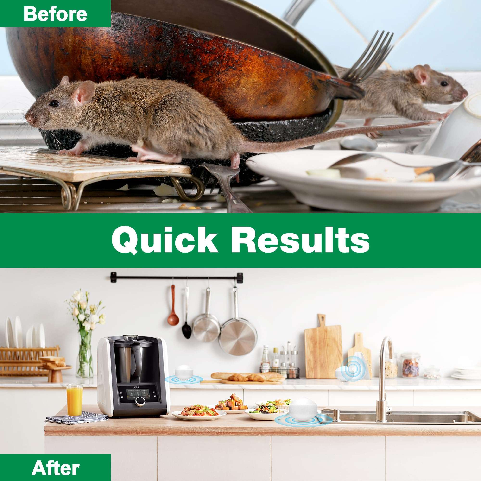 Peppermint Oil Rat Repellent - 48 Pack Mice Repellent Balls for Indoor House Garage Car Engine, Mouse Deterrent for Roaches, Ant, Bugs, Spider, Keep Mice Out Safe for Humans & Pets 3