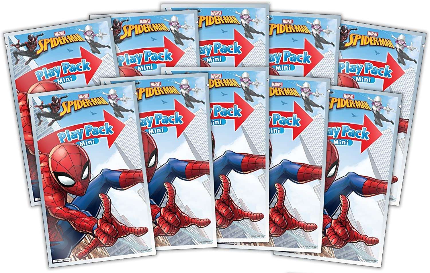 Spiderman Play Packs | Spider-man Party Favors | Spiderman Mini Play Packs | Includes Coloring Book, 2 Mini Crayons and a Sticker | 10-Pack | Officially Licensed 2