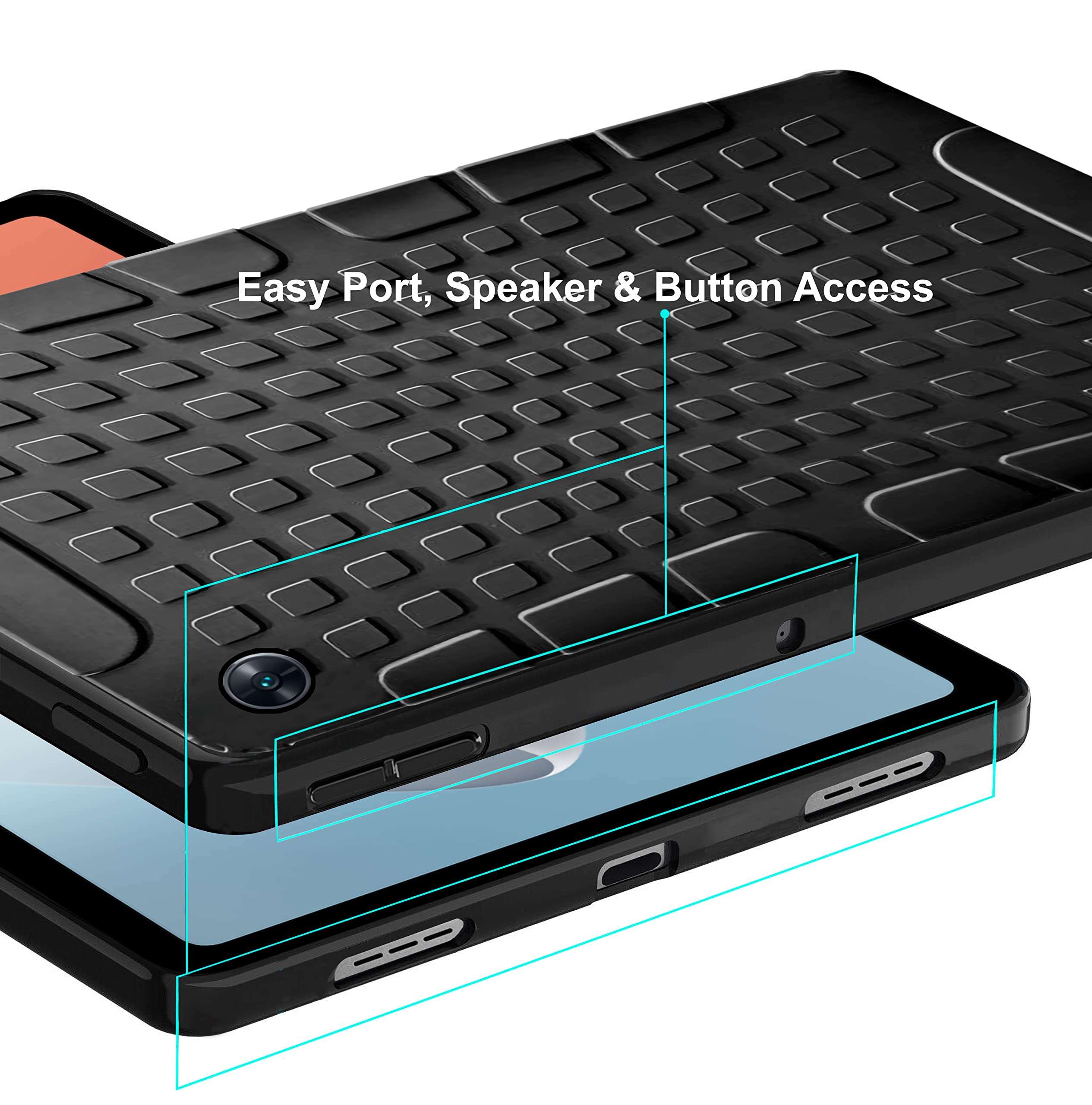 TGK Defender Series Rugged Back Case Cover for Oppo Pad Air 10.36 inch Tab (Black) 4