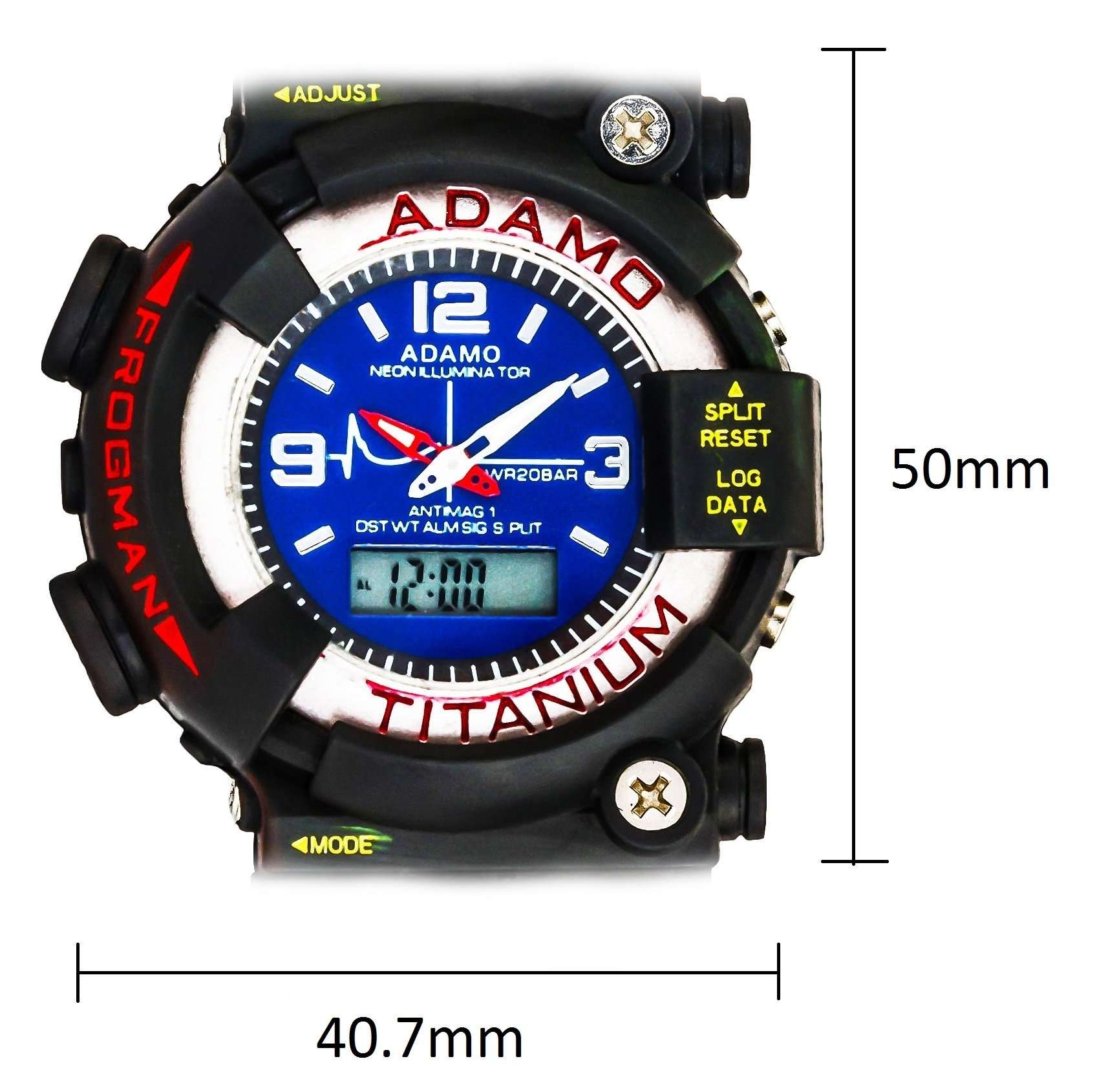 ADAMO Blue Dial L MTG Sports Analog-Digital Mens Watch ADMTG Large BL 2