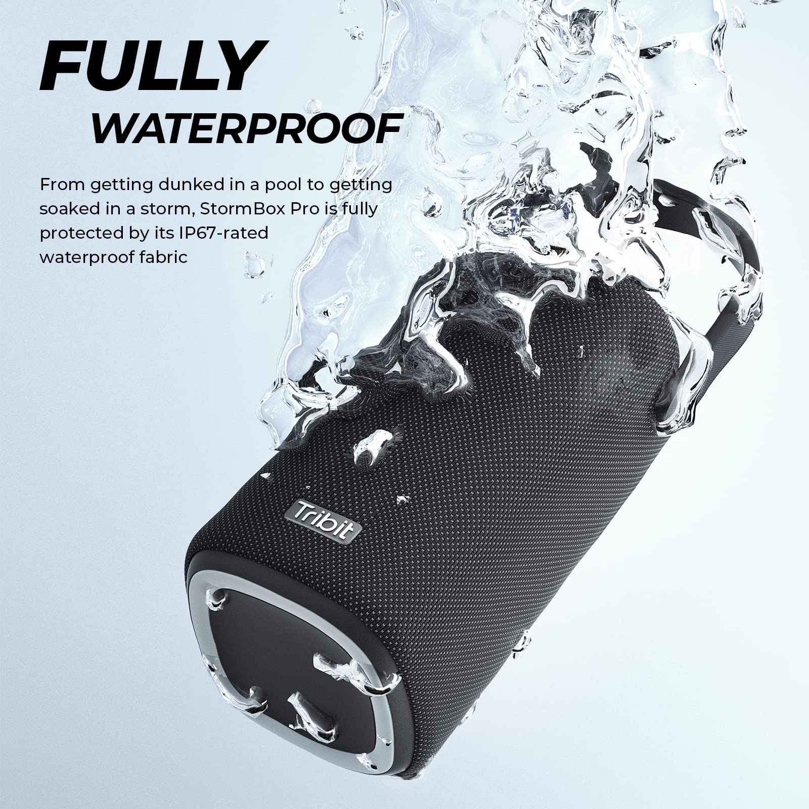 Tribit StormBox Pro Portable Bluetooth Speaker with High Fidelity 360 Sound, Bluetooth 5.3, 3 Drivers with 2 Passive Radiators, Built-in XBass, 24H Playtime, IP67 Waterproof for Outdoors 3