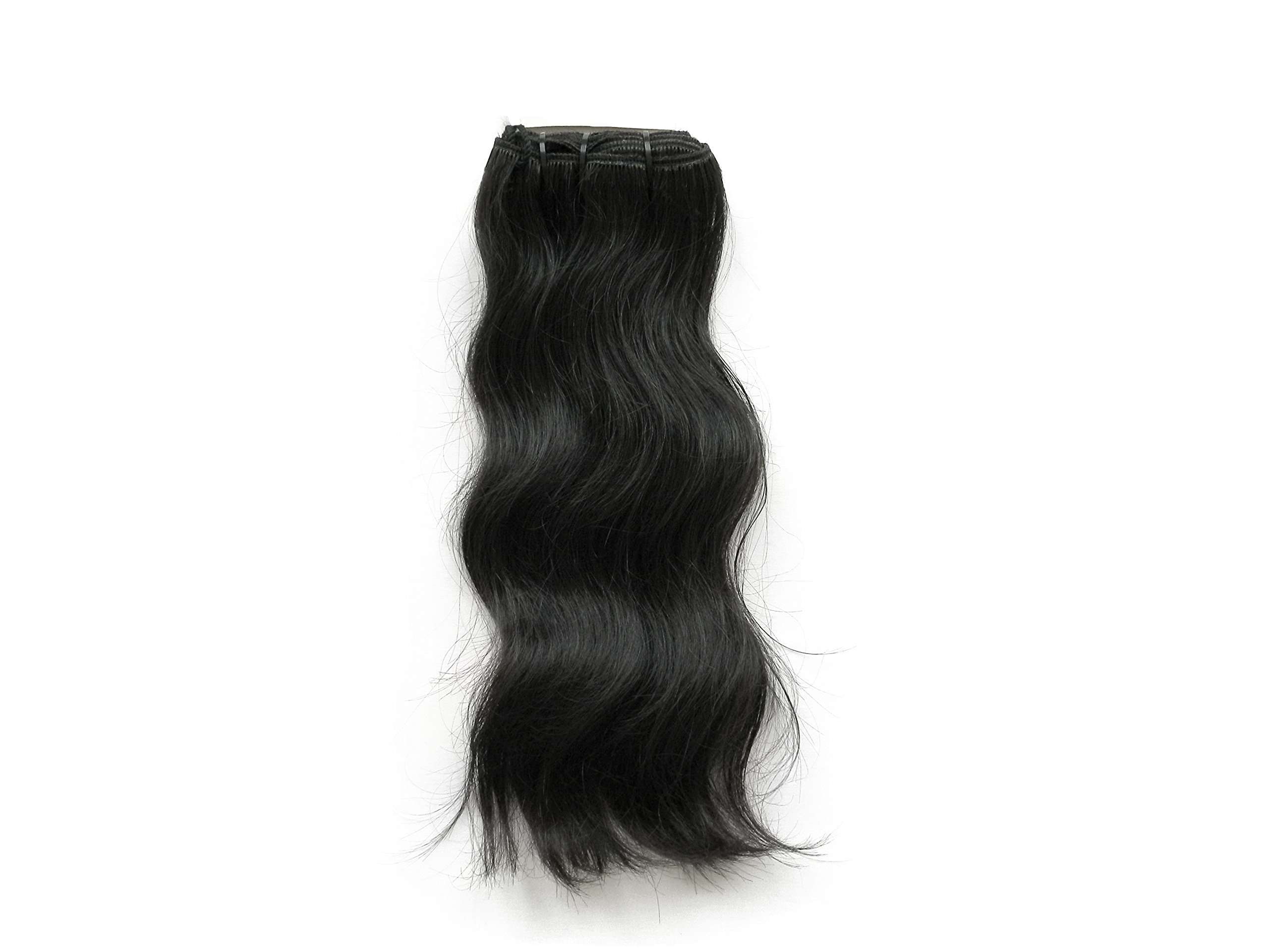 Remy Pure Natural Wavy Machine Weft - 12 Inch Hair Extension 1
