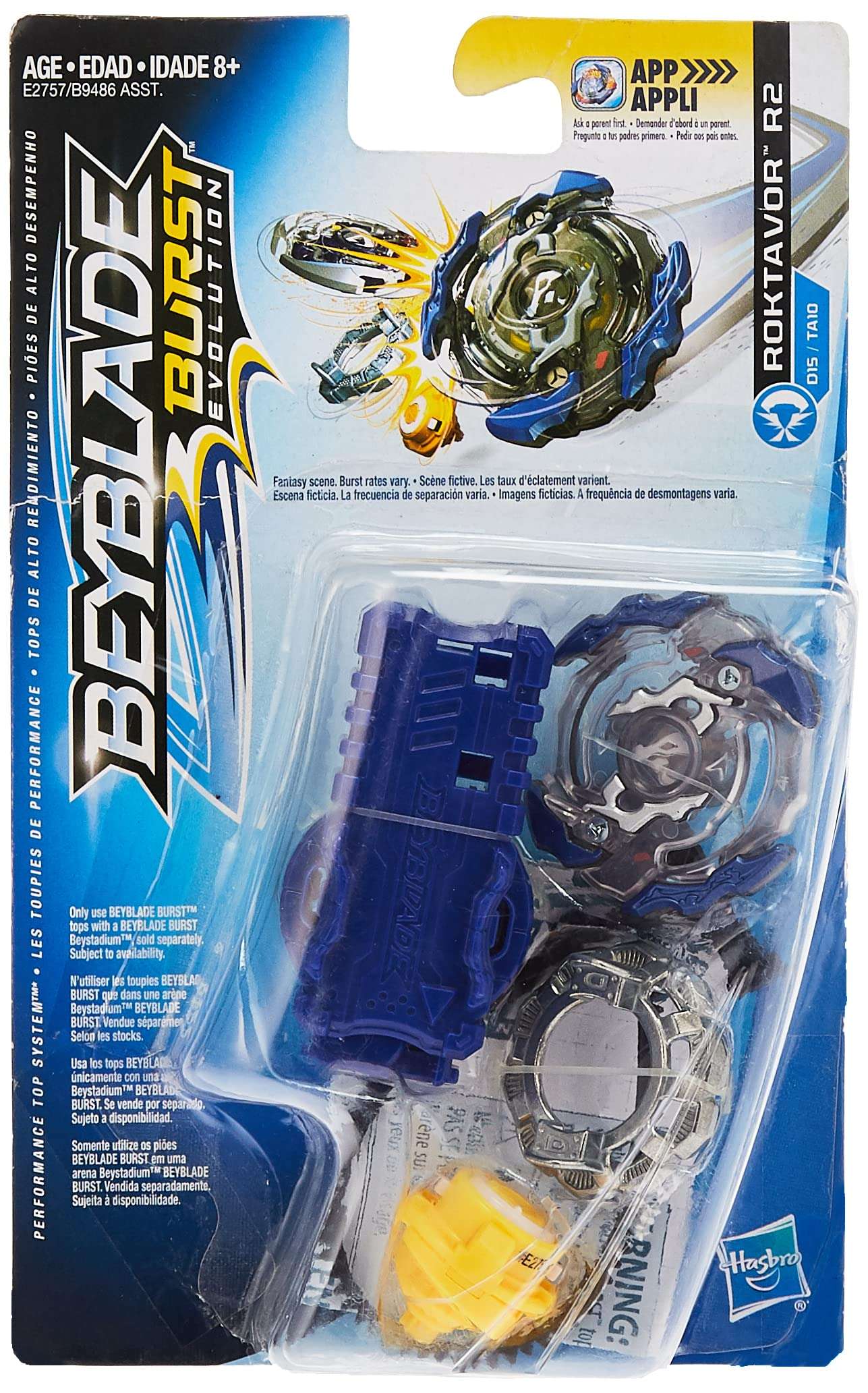 Beyblade Burst Evolution Starter Pack Roktavor R2, Blue 1