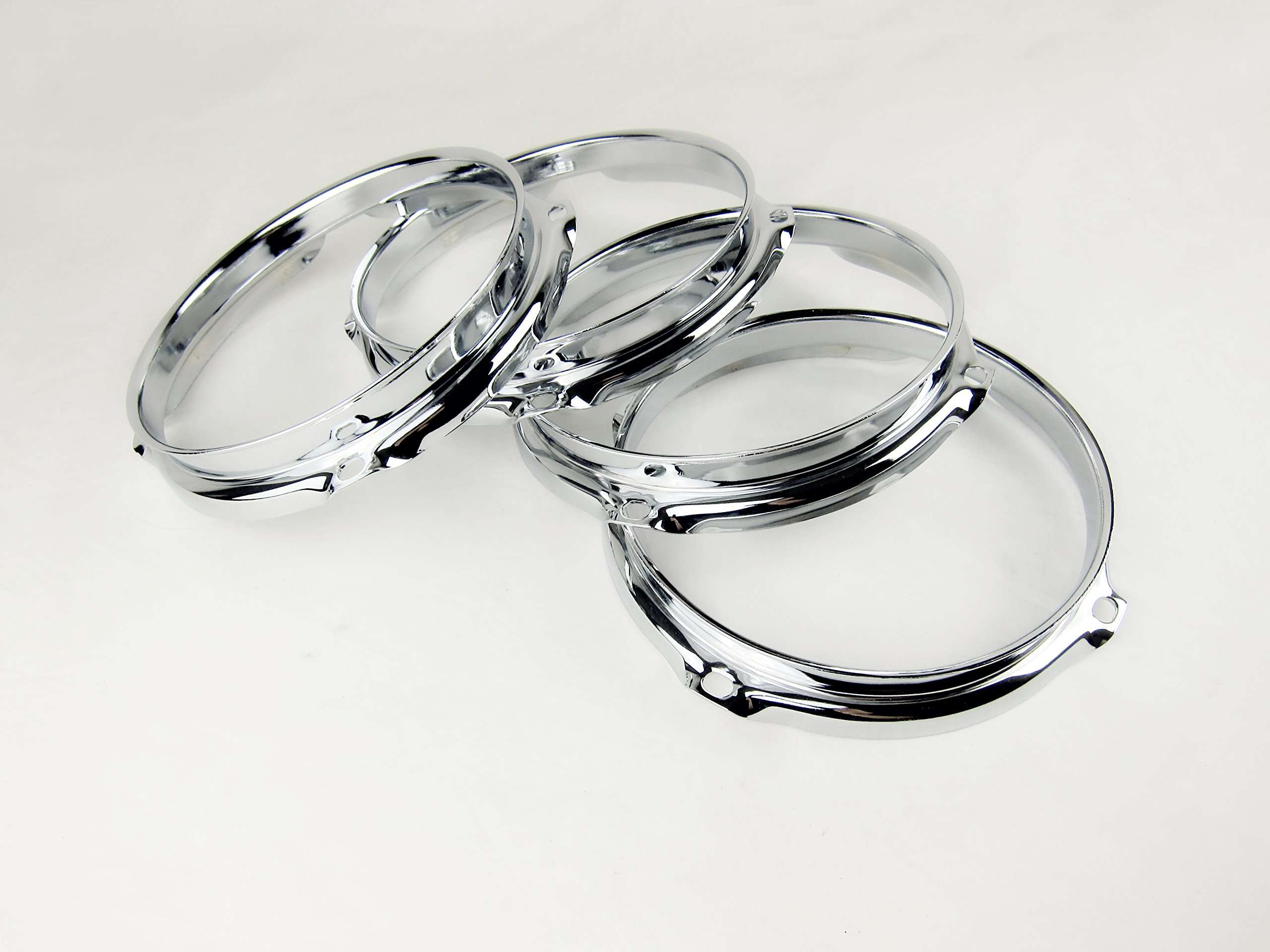Goedrum 1PC 6 Inch 4 Hole Tom Drum Hoop/Drum Rim 6 Inch 4-Lug/Chrome 4