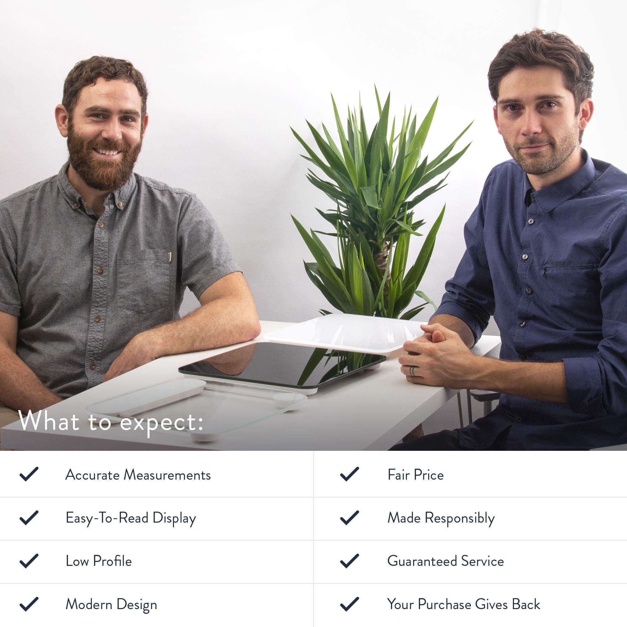 Greater Goods Digital Weight Bathroom Scale, Shine-Through Display, Accurate Glass Scale, Non-Slip and Scratch Resistant, Body Weight (Clear) 5