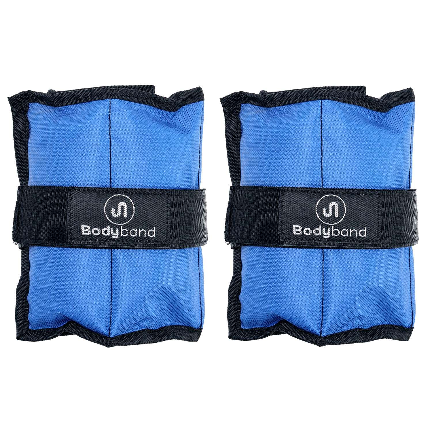 Bodyband 1kg X2 Pcs Wrist & Ankle Weights, Neoprene Resistance, Black, Velcro Strap, Strength Training, Unisex, Wearable Weight 1